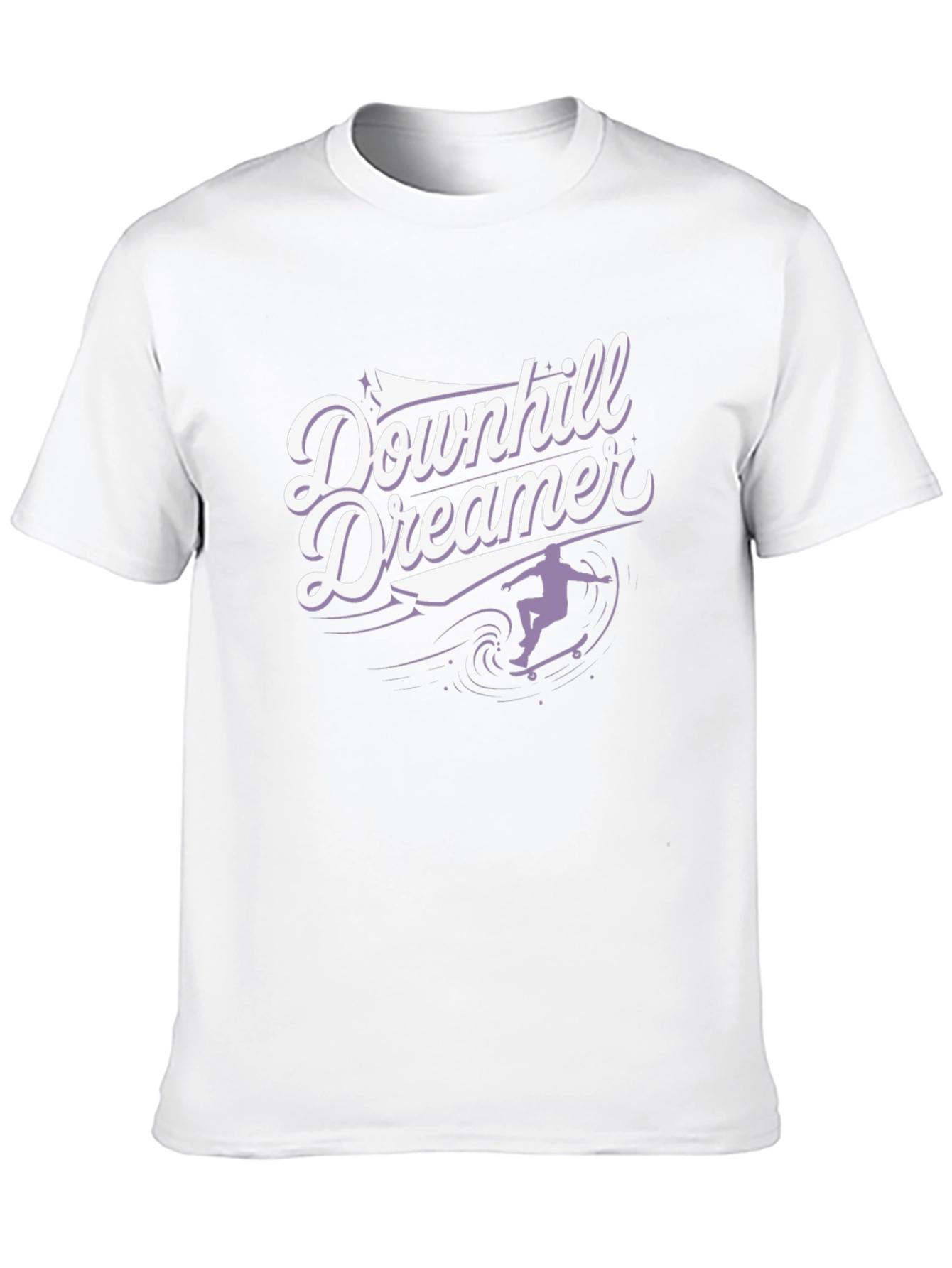 Downhill Dreamer Graphic T-Shirt - Skateboard Design