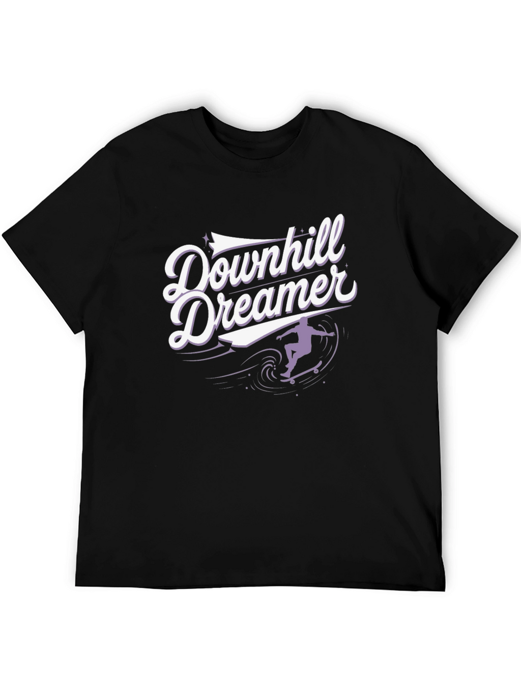 Downhill Dreamer Graphic T-Shirt - Skateboard Design