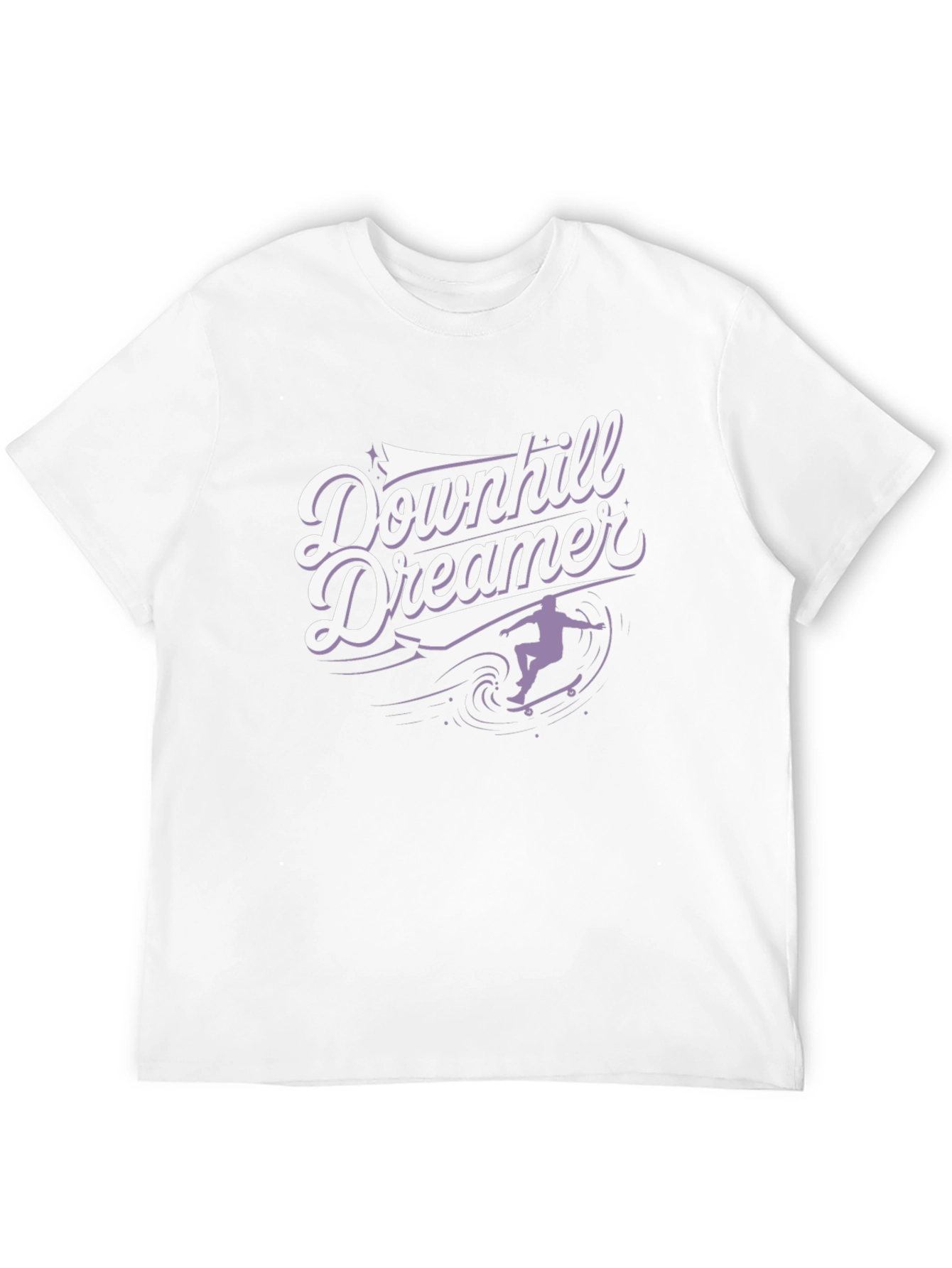 Downhill Dreamer Graphic T-Shirt - Skateboard Design