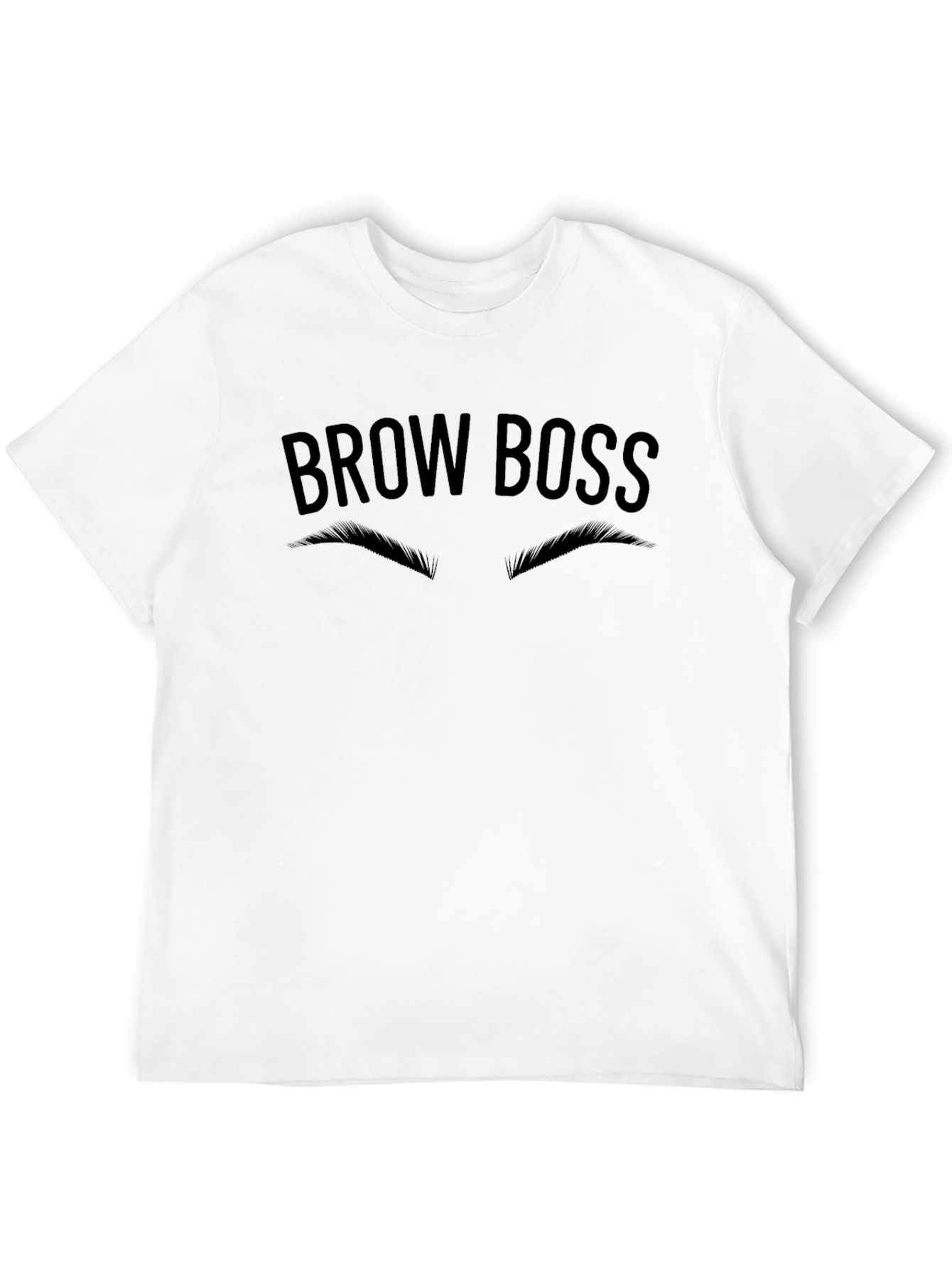 Brow Boss Graphic Tee - Unisex Black T-Shirt