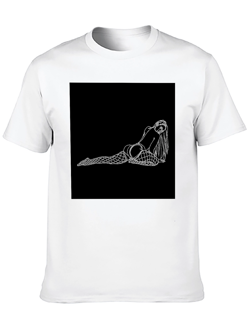 Black T-Shirt with Graphic Print