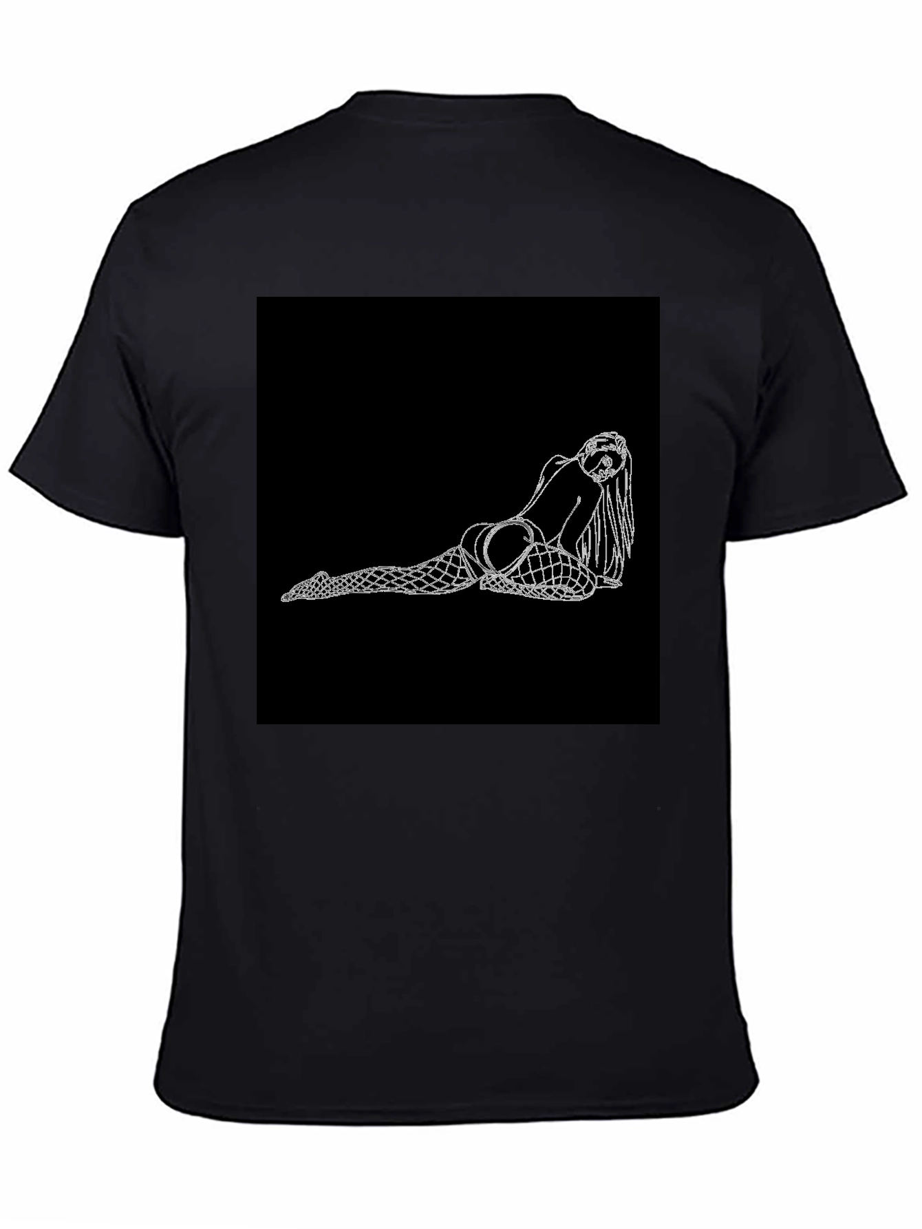 Black T-Shirt with Graphic Print