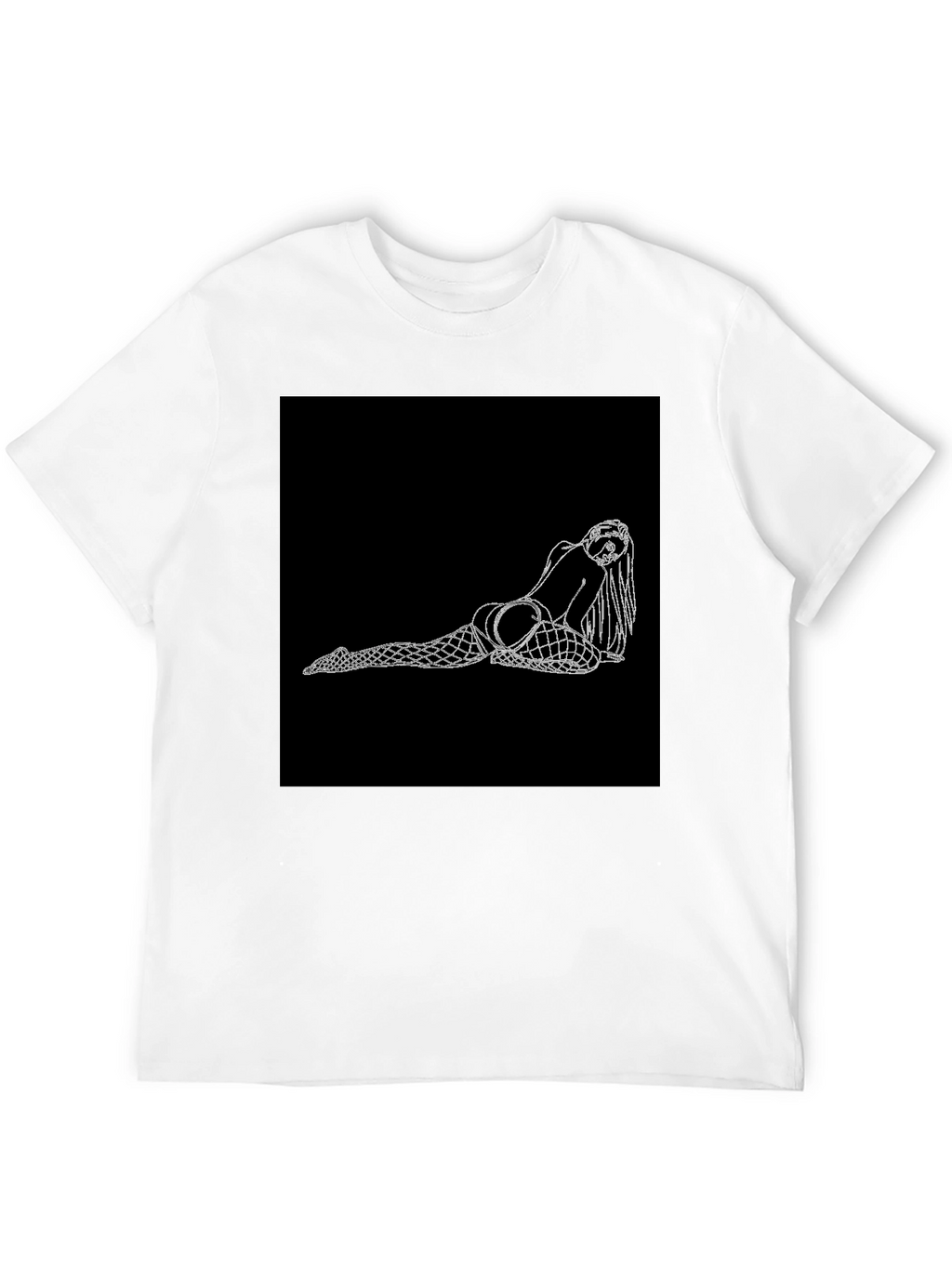 Black T-Shirt with Graphic Print
