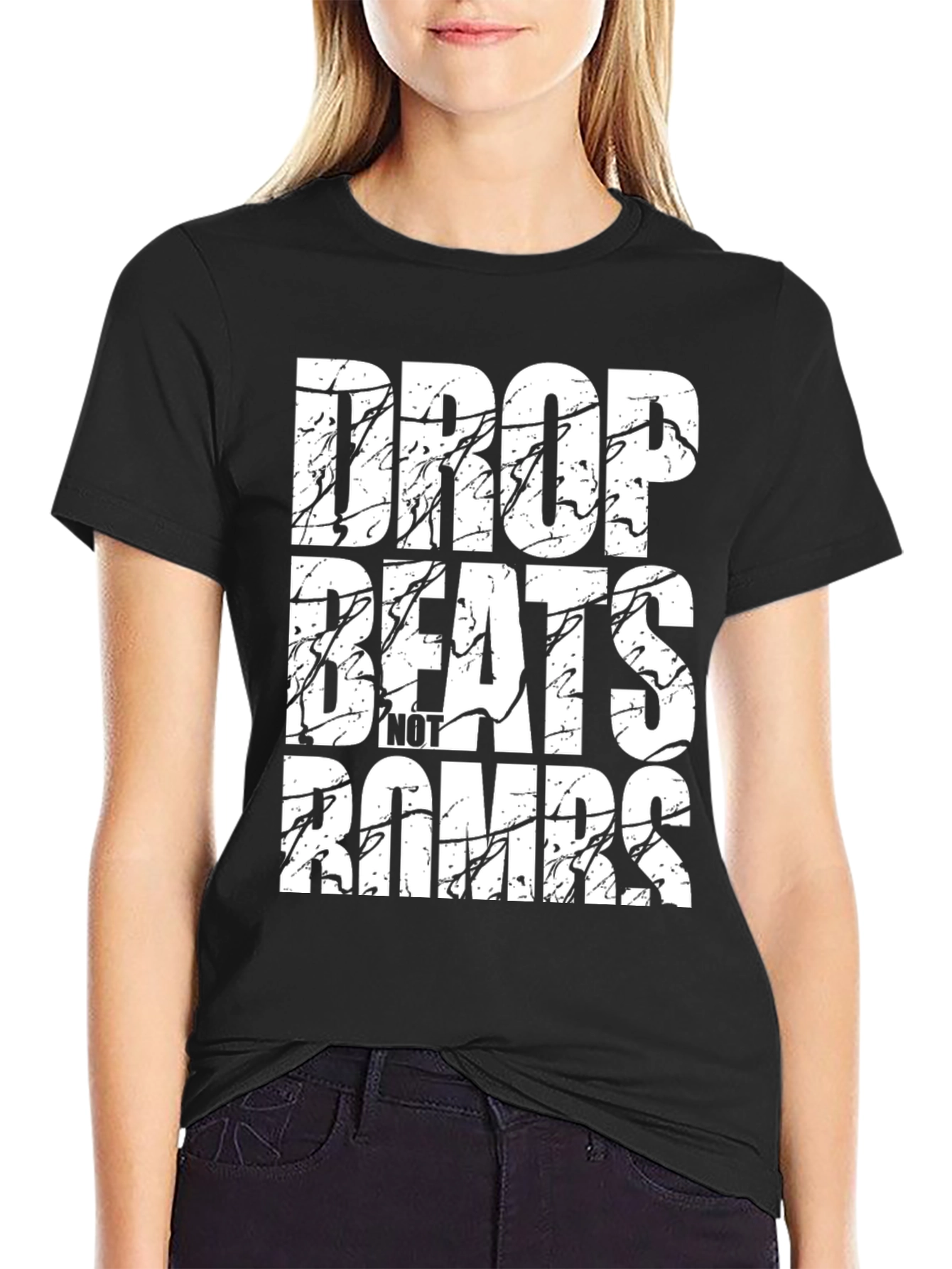Drop Beats Not Bombs Graphic T-Shirt