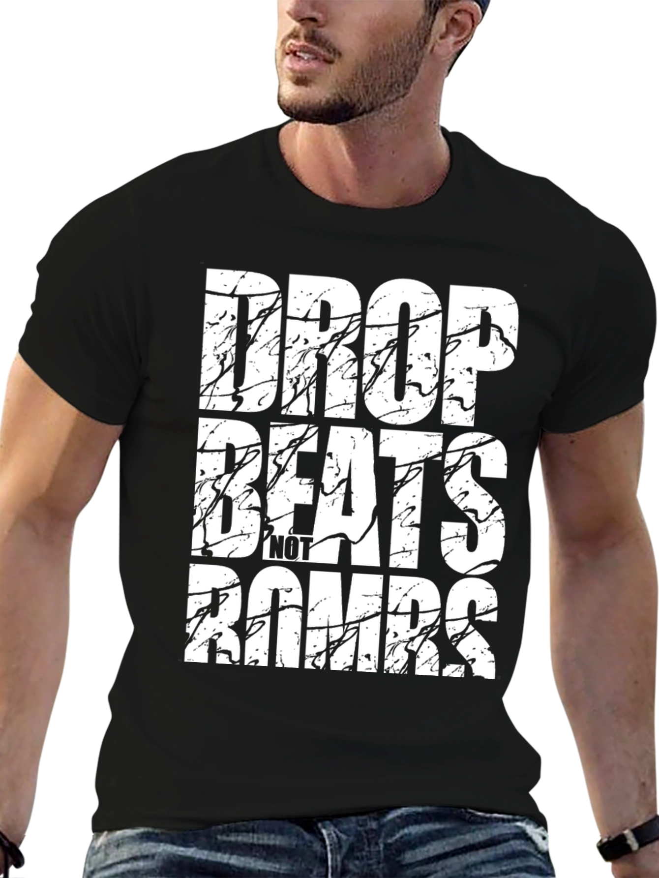 Drop Beats Not Bombs Graphic T-Shirt