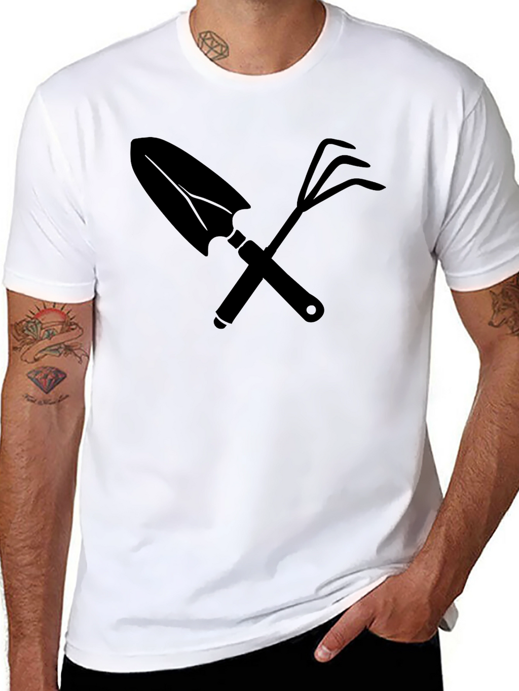 Gardeners Tool T-Shirt - Black Graphic Tee
