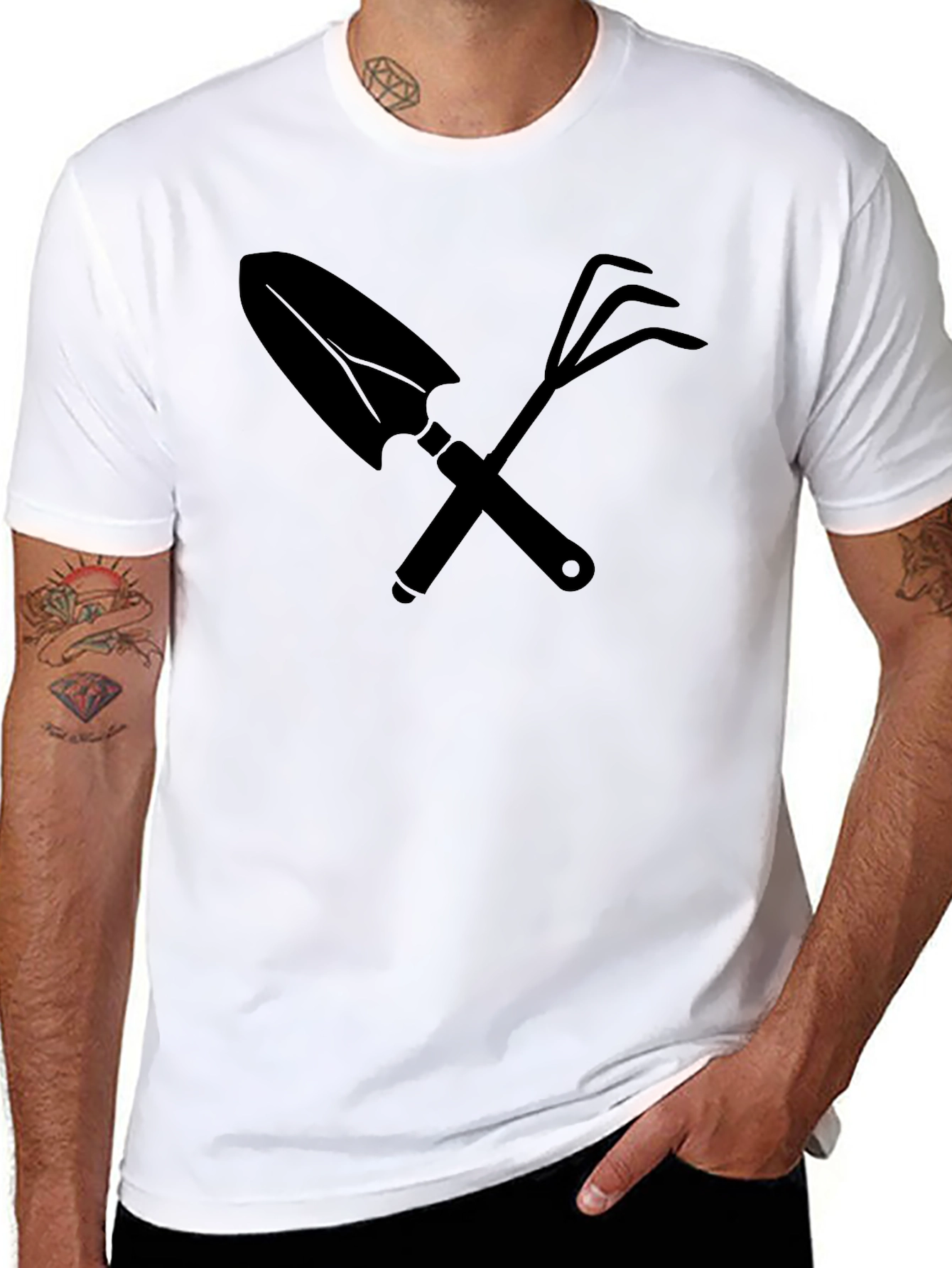 Gardeners Tool T-Shirt - Black Graphic Tee