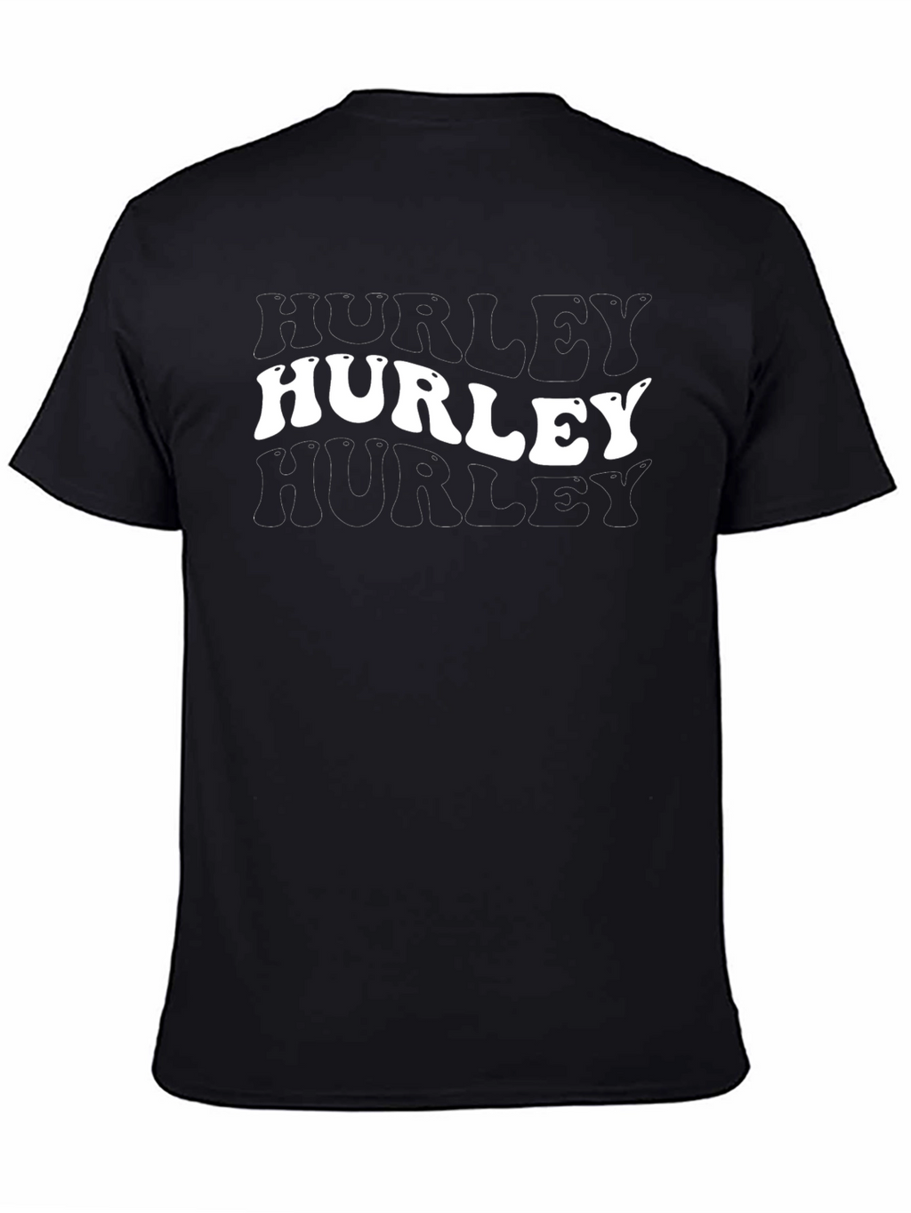 Hurley Mens Graphic Print Black T-Shirt