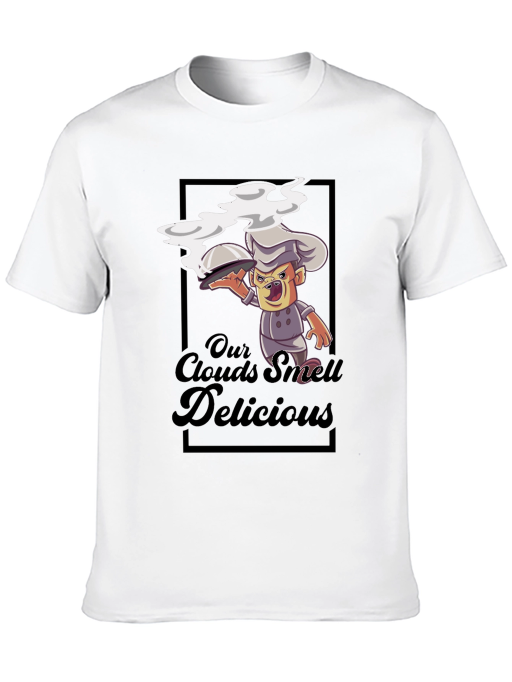 Our Clouds Smell Delicious Black T-Shirt