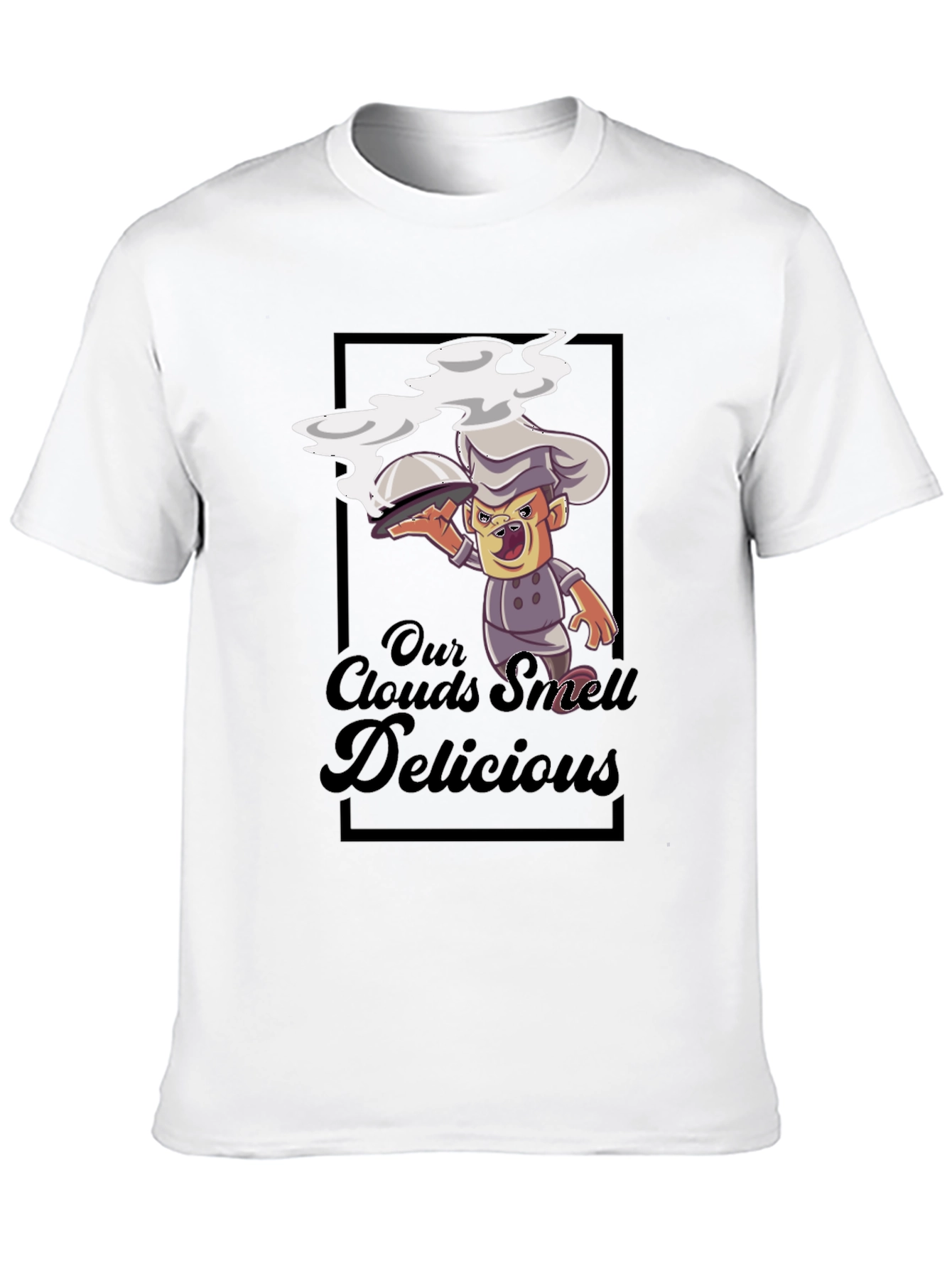 Our Clouds Smell Delicious Black T-Shirt