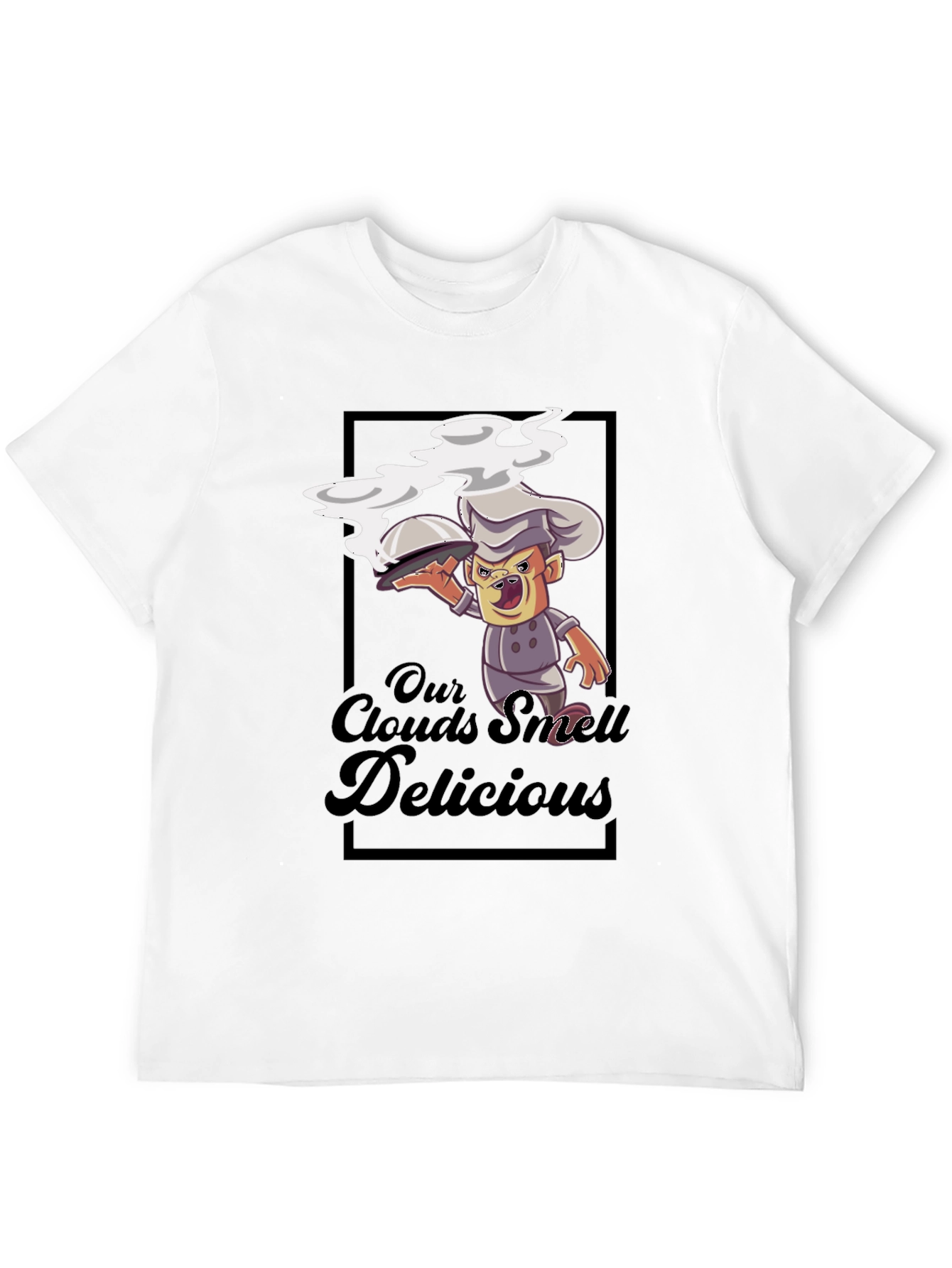Our Clouds Smell Delicious Black T-Shirt