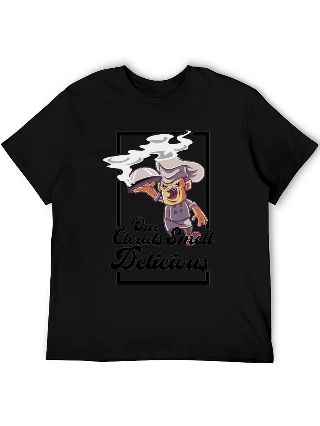 Our Clouds Smell Delicious Black T-Shirt