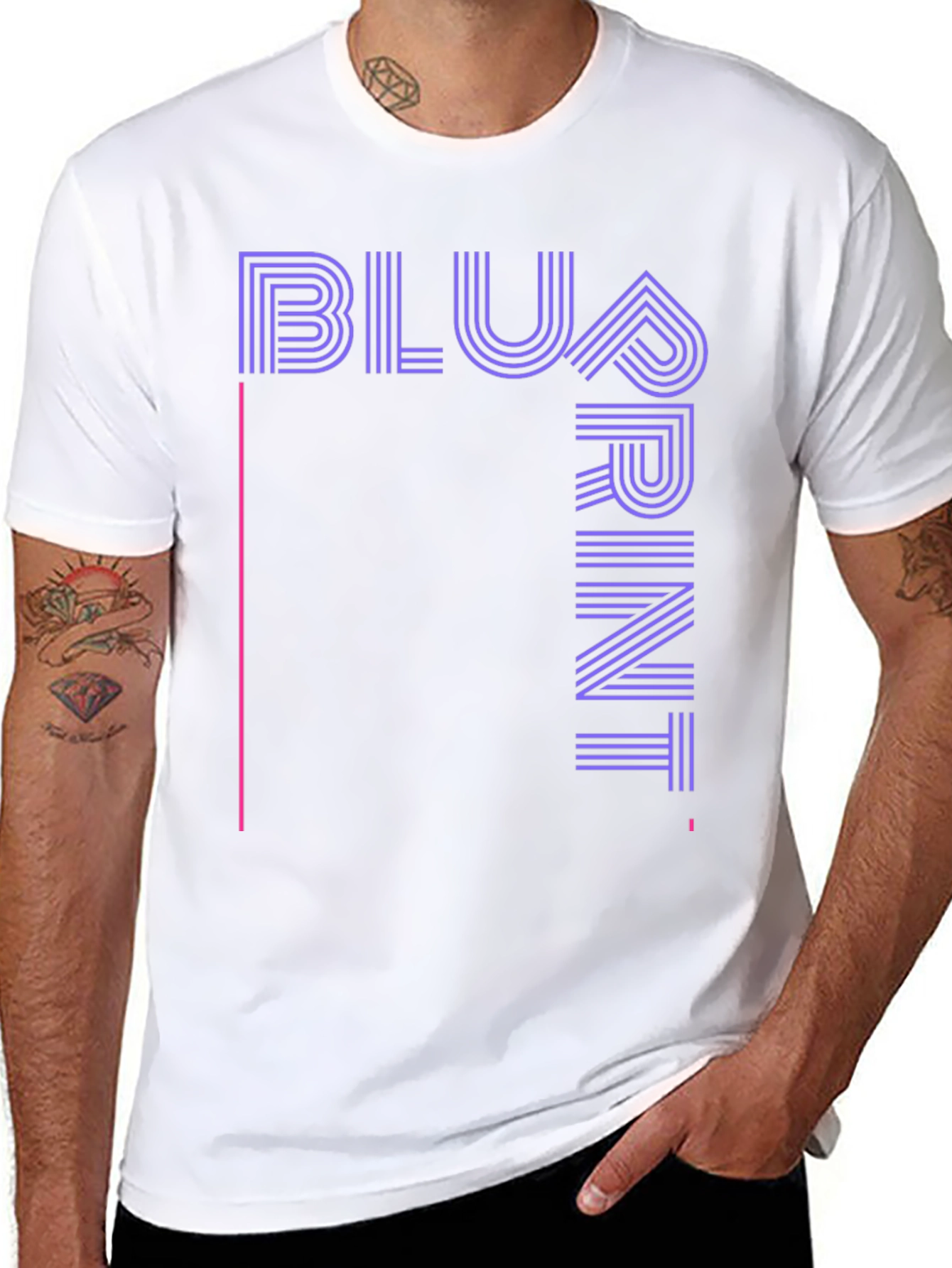Blueprint Graphic Tee - Cool Minimalist Design