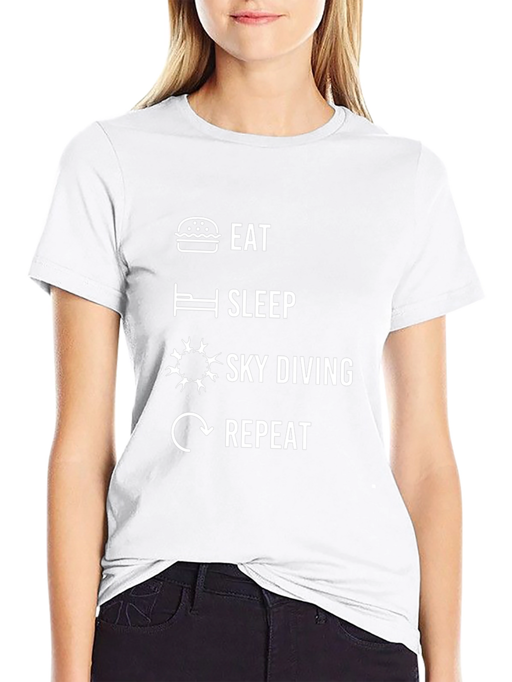 Eat Sleep Skydiving Repeat T-Shirt