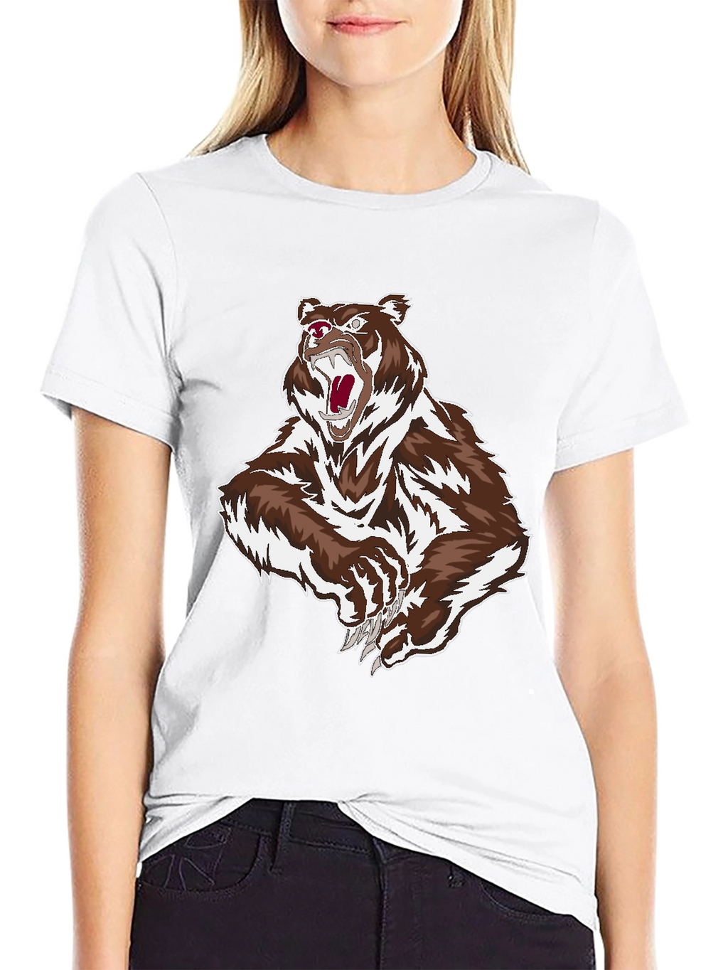 Bear Graphic Black T-Shirt