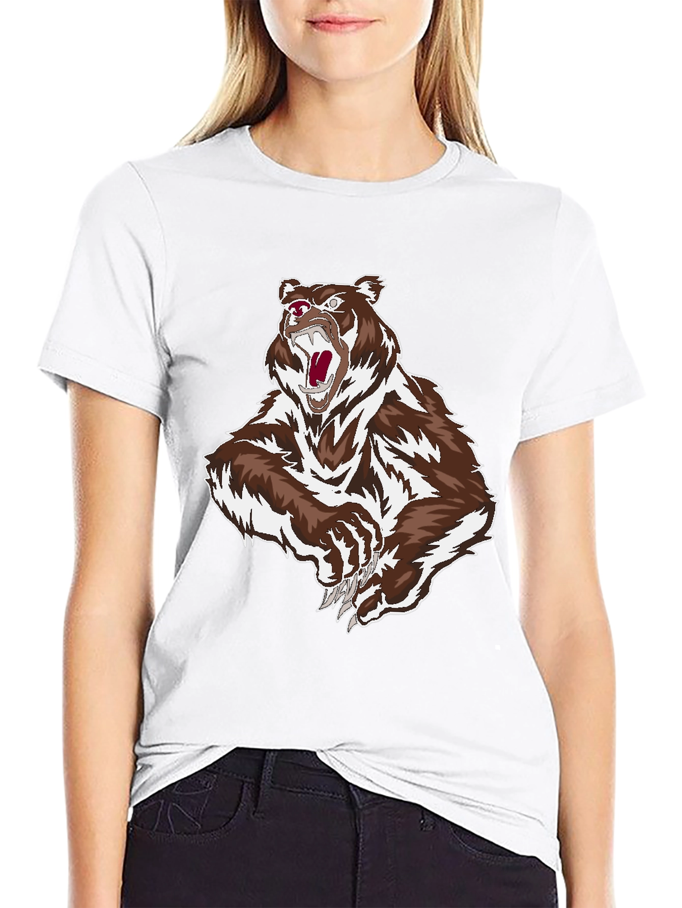 Bear Graphic Black T-Shirt