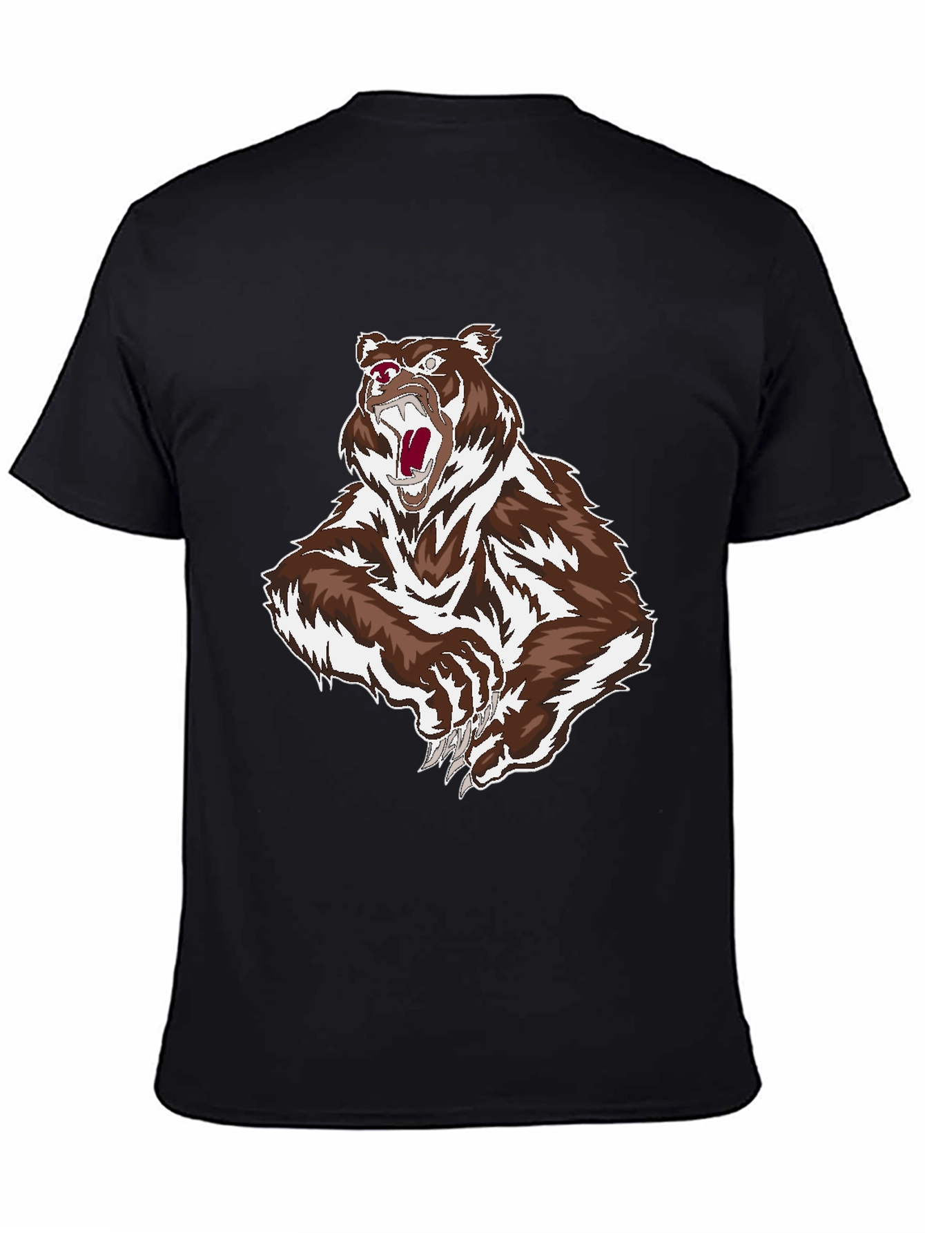 Bear Graphic Black T-Shirt