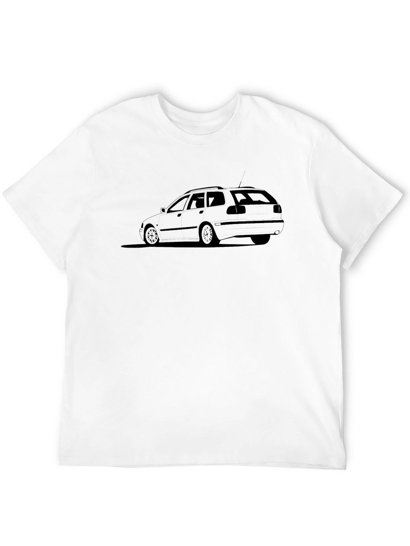Car Silhouette Black T-Shirt