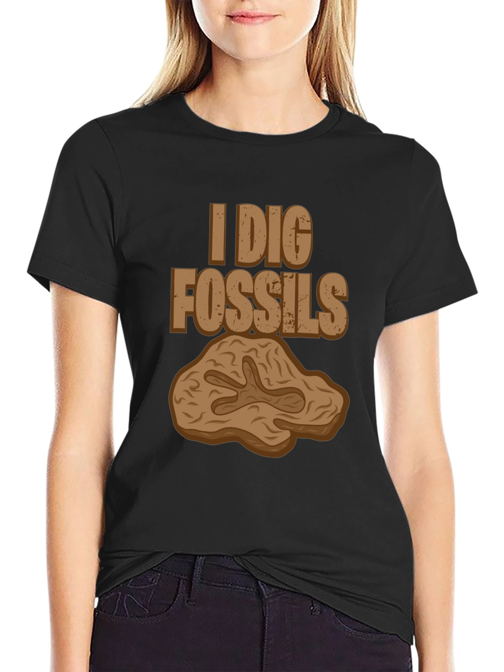 I Dig Fossils Graphic T-Shirt - Paleontology Tee