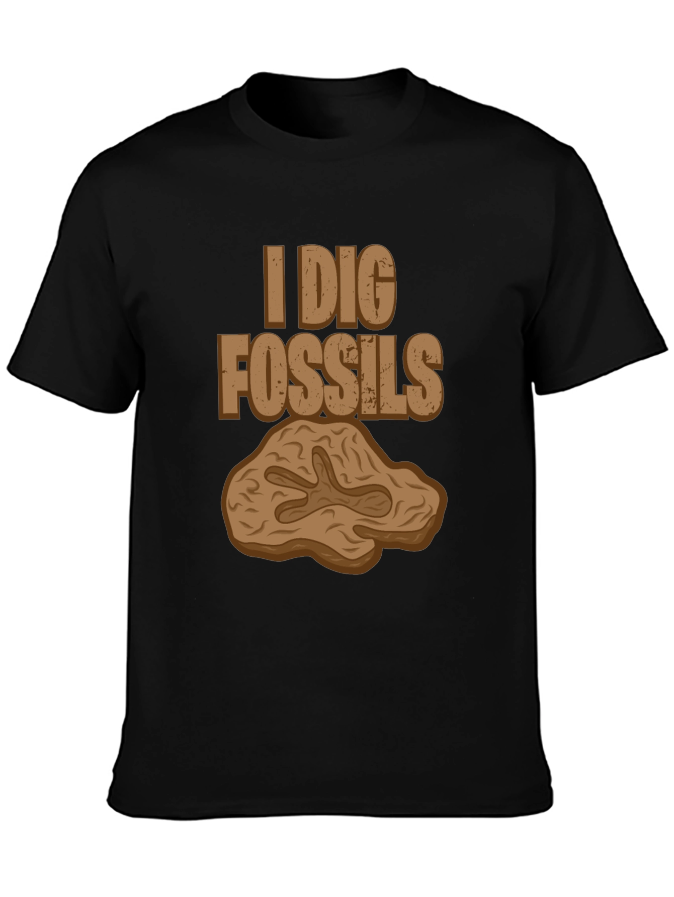 I Dig Fossils Graphic T-Shirt - Paleontology Tee
