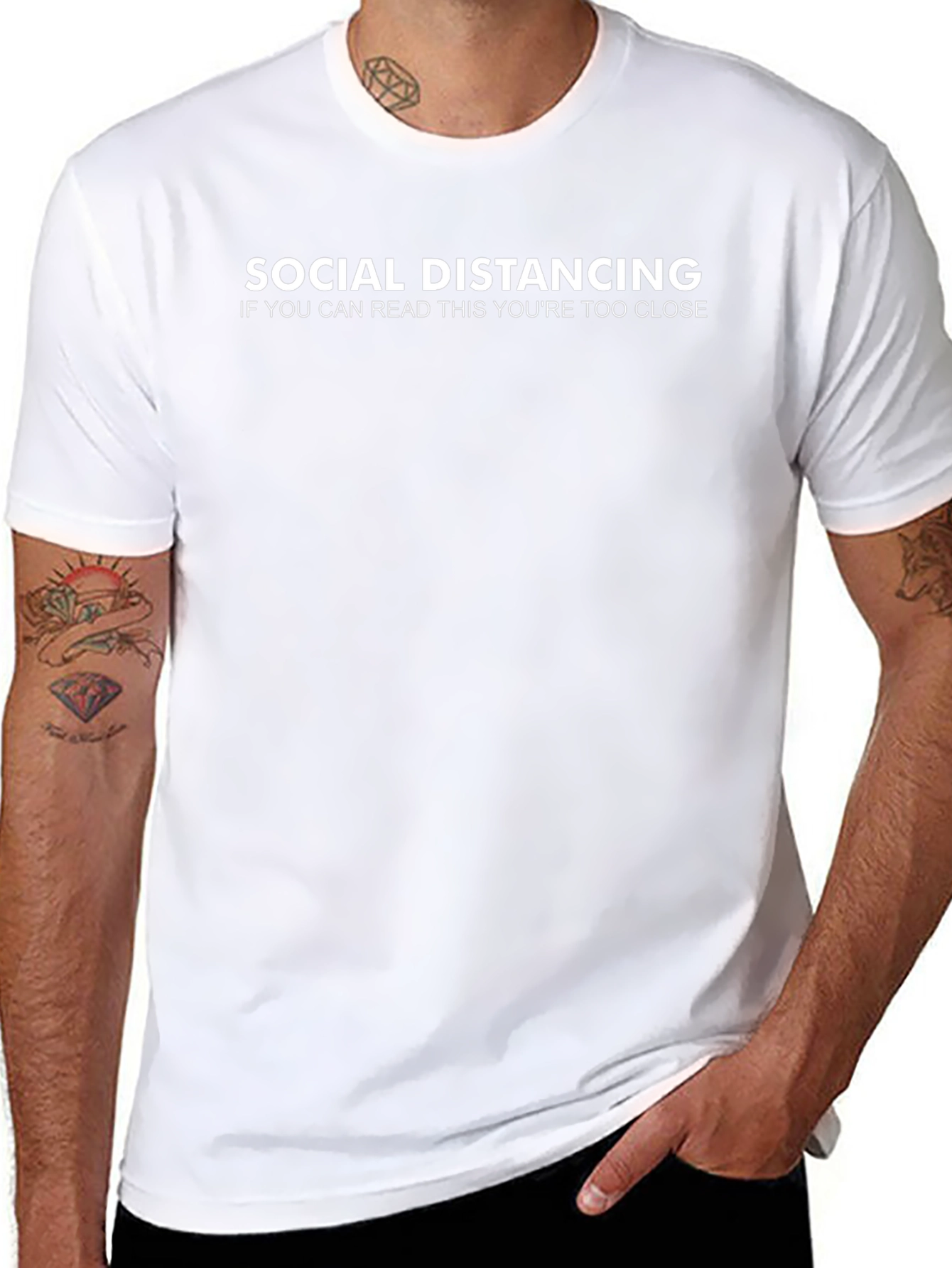 Social Distancing Graphic Tee - Stay Safe & Stylish