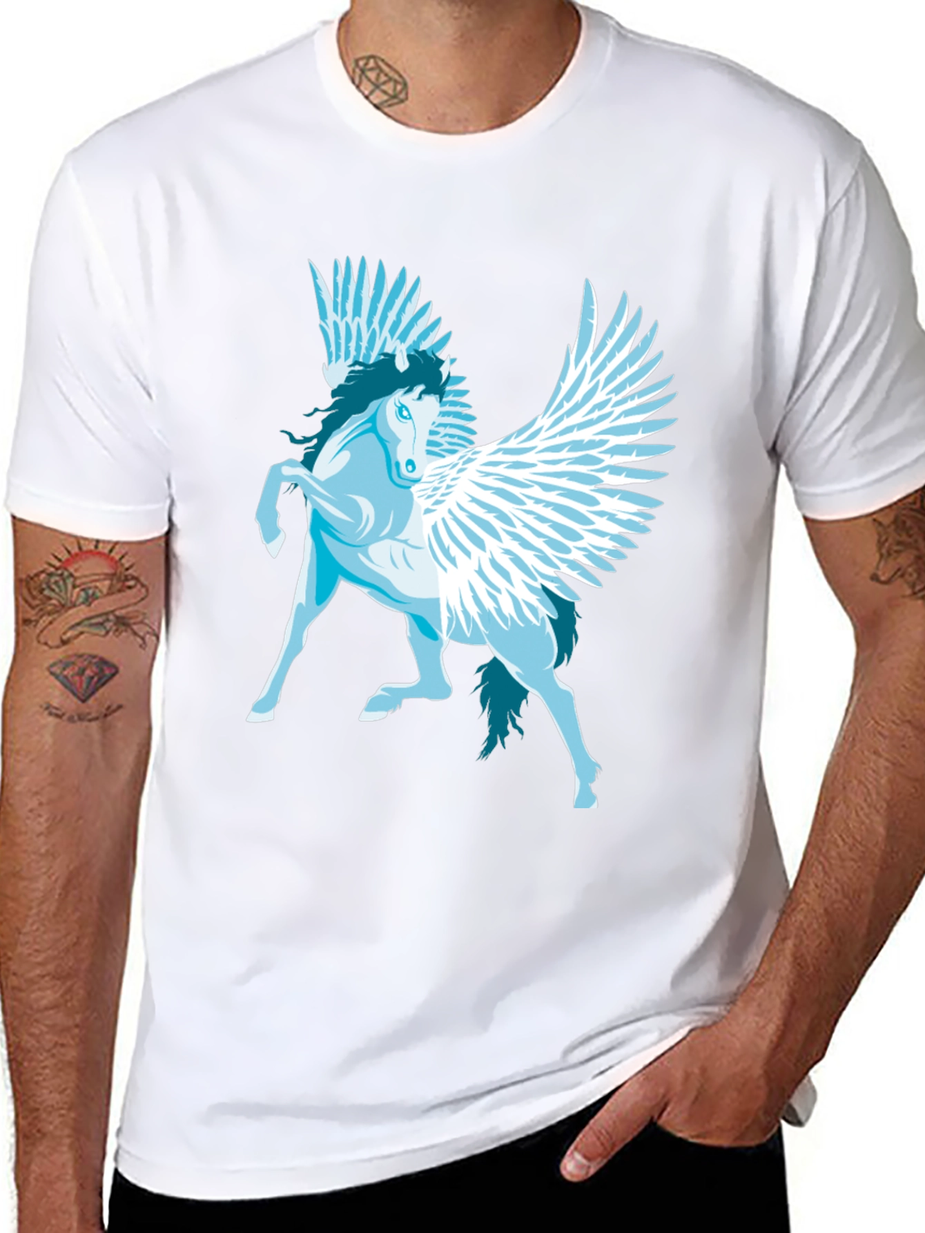 Pegasus Graphic T-Shirt - Mythical Creature Tee