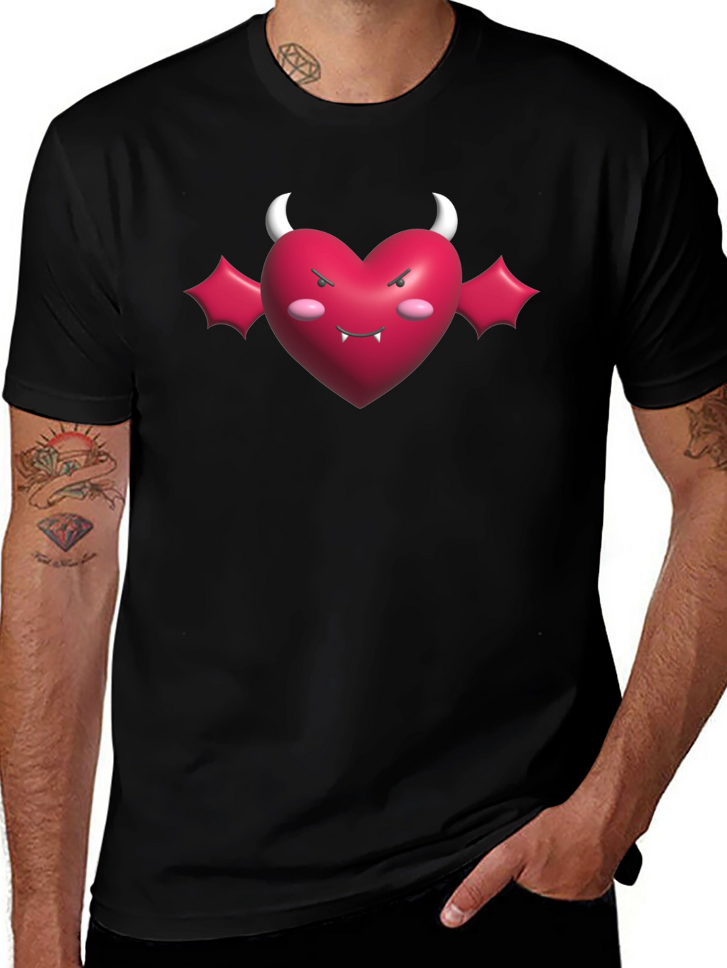 Devil Heart T-Shirt - Fun Edgy Style