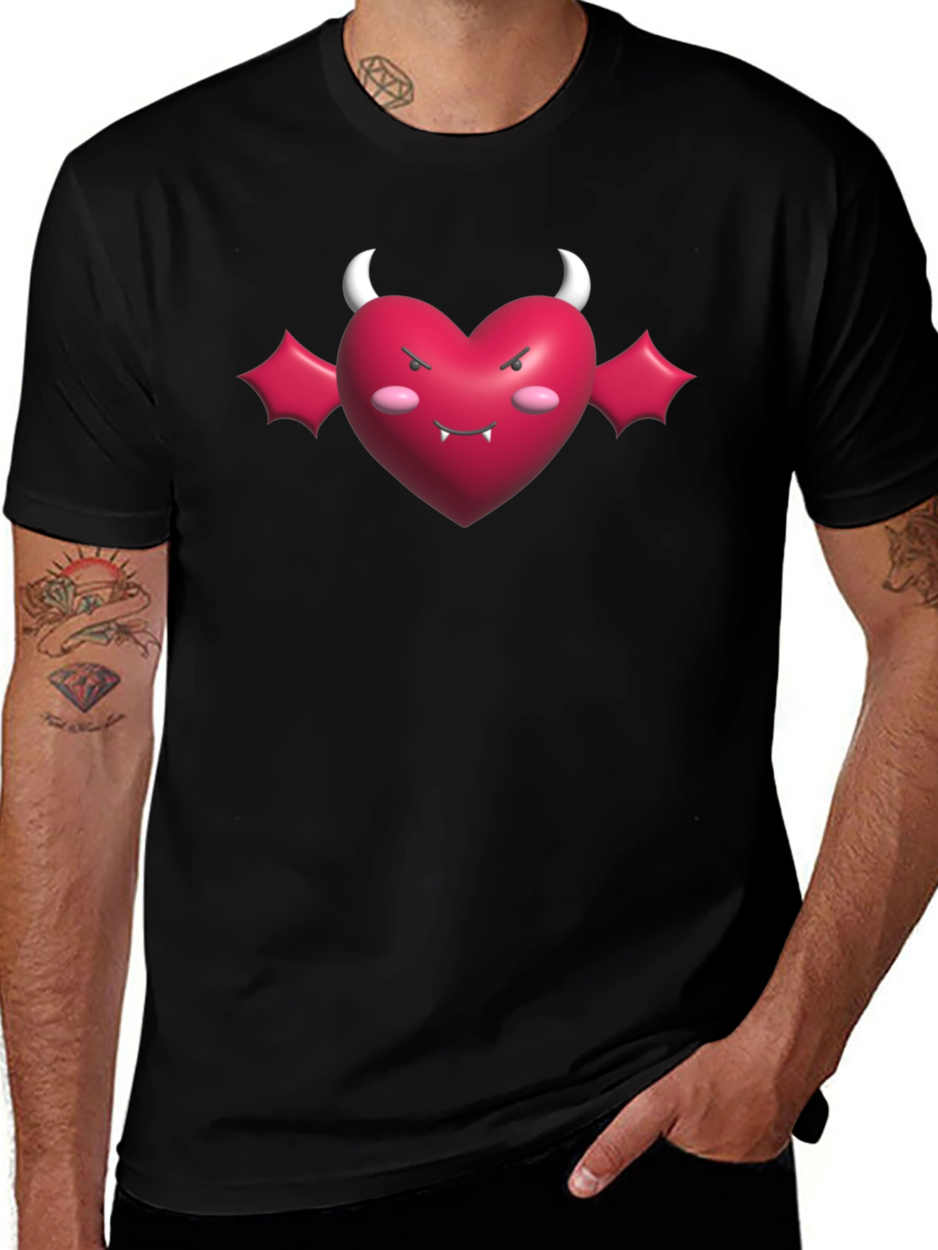 Devil Heart T-Shirt - Fun Edgy Style
