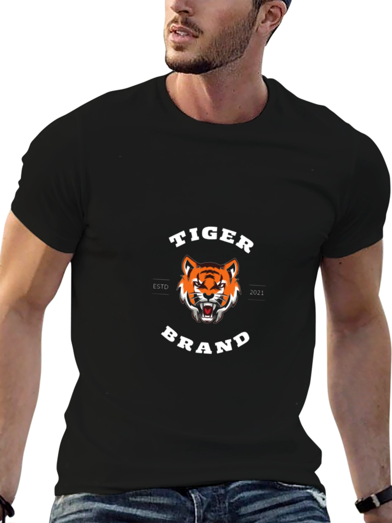 Tiger Brand Black T-Shirt
