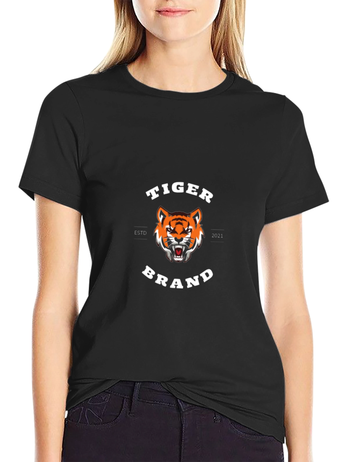 Tiger Brand Black T-Shirt