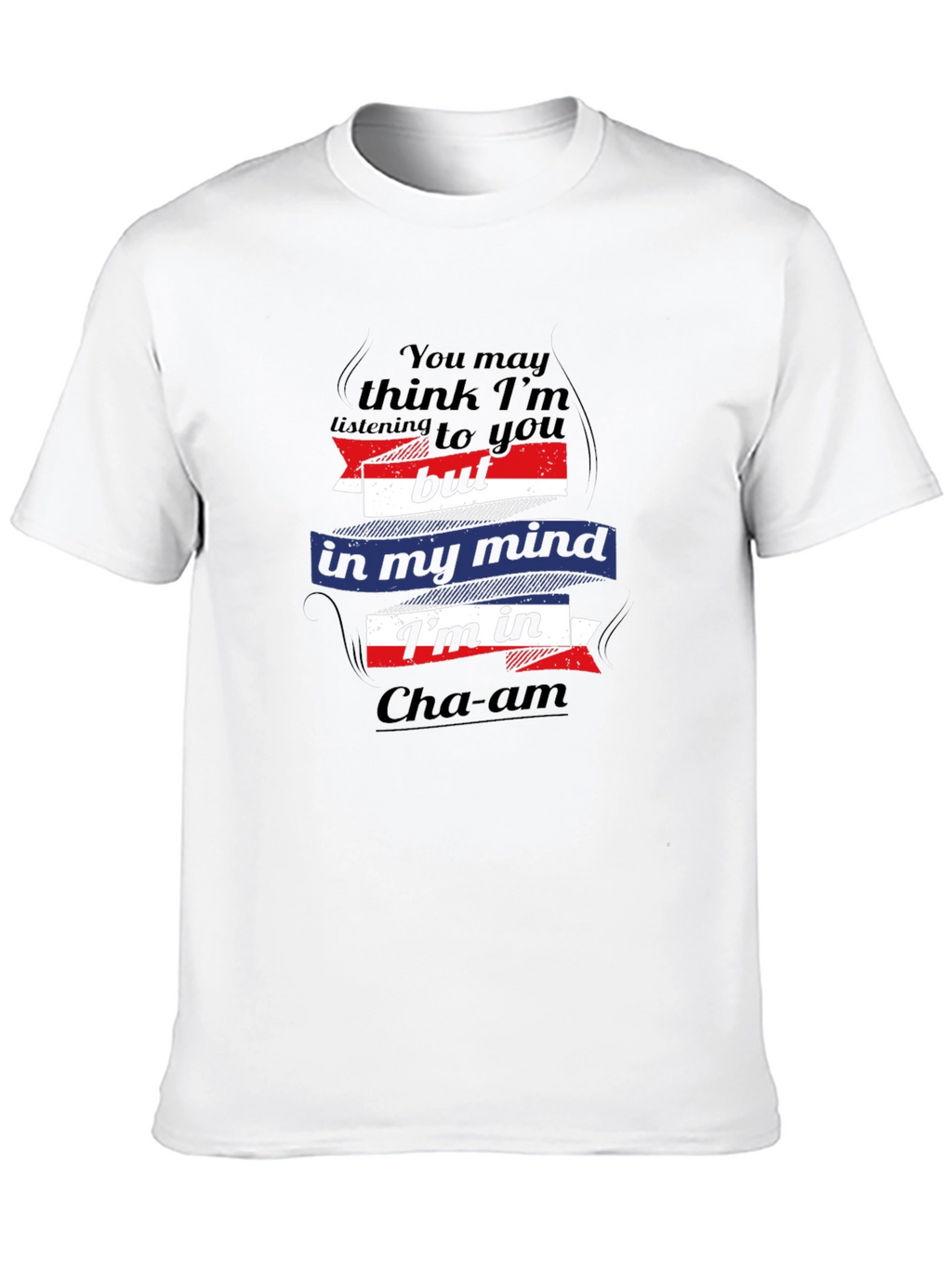 Cha-am Mind T-Shirt: Black Cotton Graphic Tee