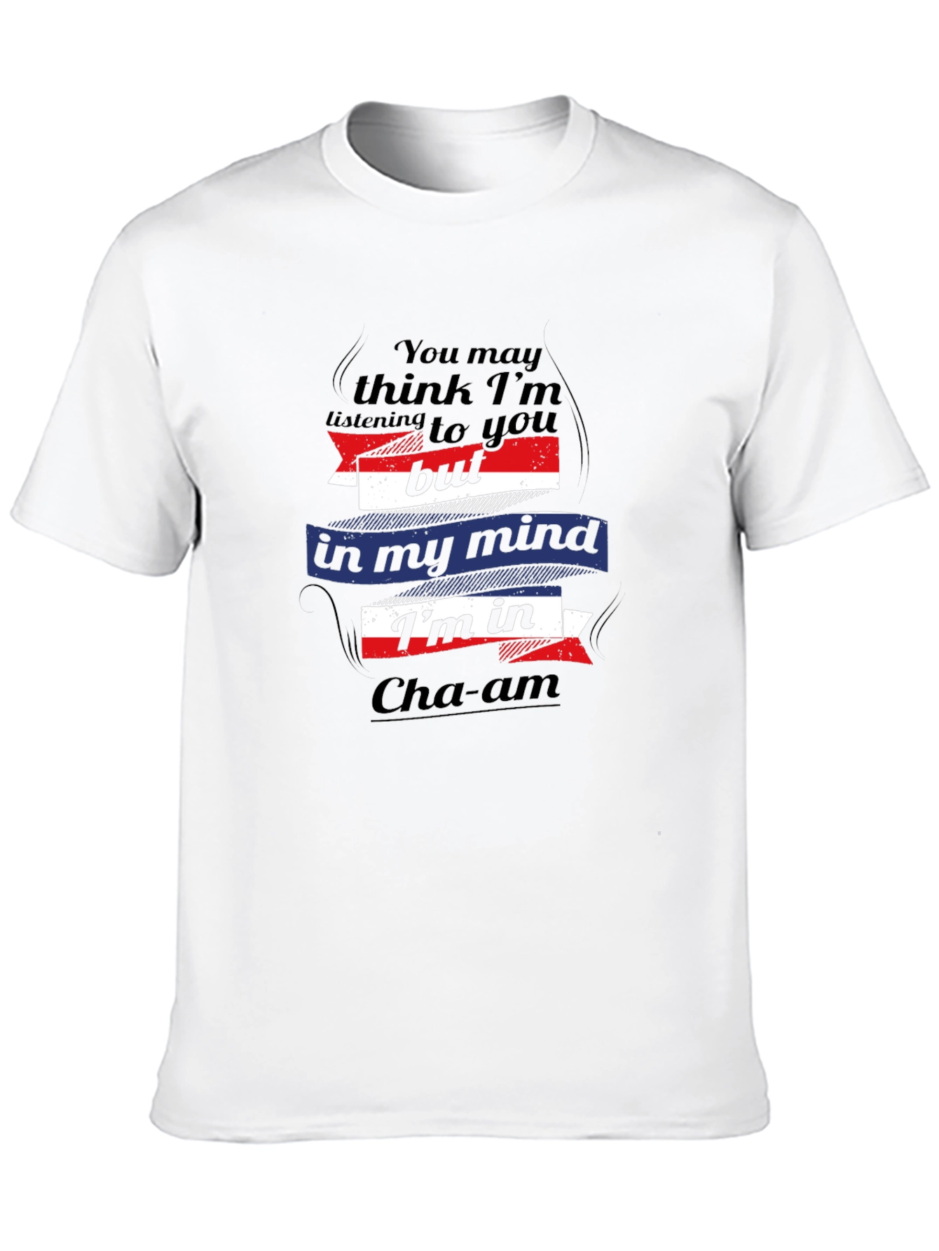 Cha-am Mind T-Shirt: Black Cotton Graphic Tee