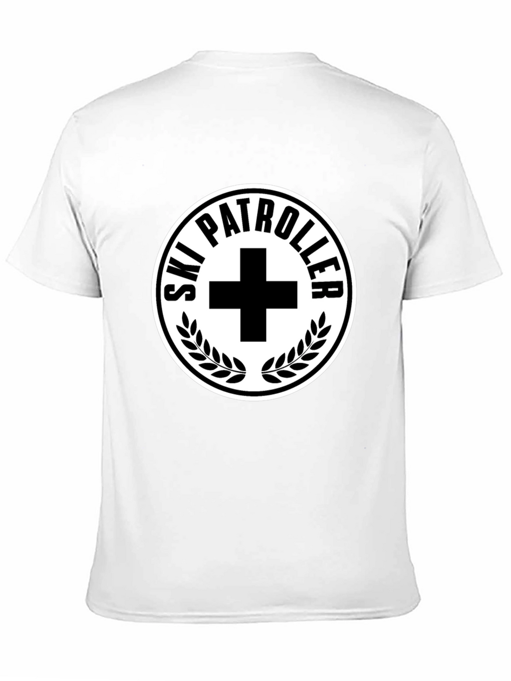 Ski Patrol T-Shirt - Black with White Emblem