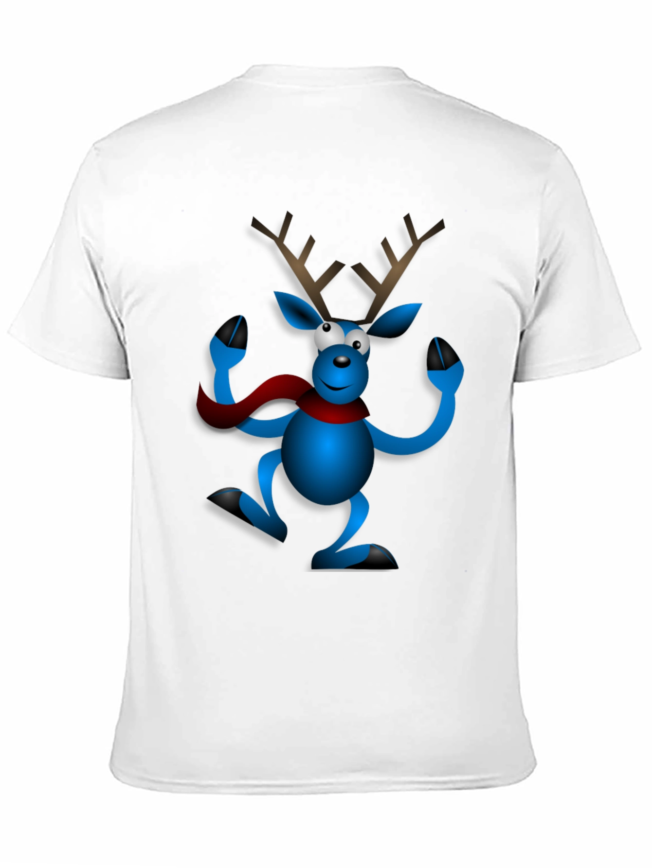 Festive Reindeer Graphic Tee - Holiday Cheer