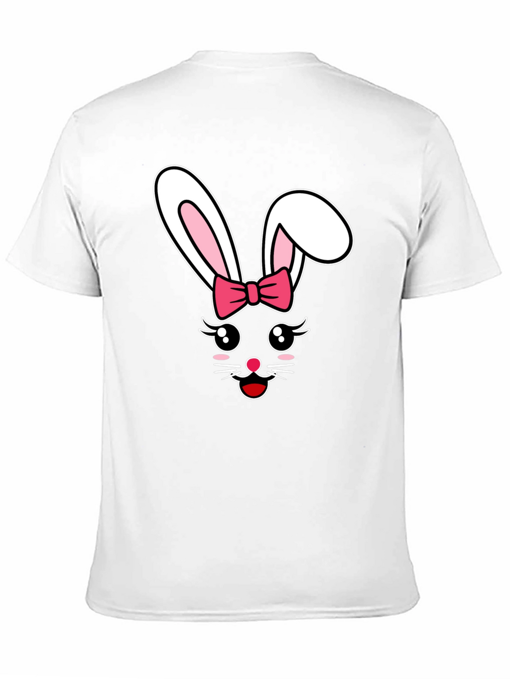 Cute Easter Bunny Bow Graphic T-Shirt