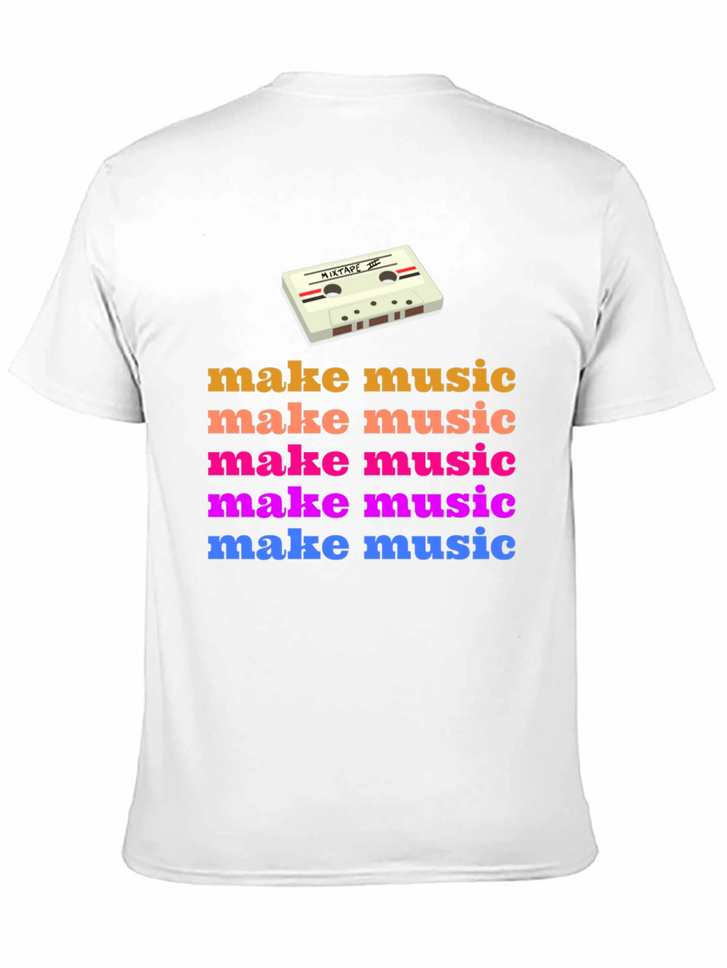 Retro Make Music Graphic Tee