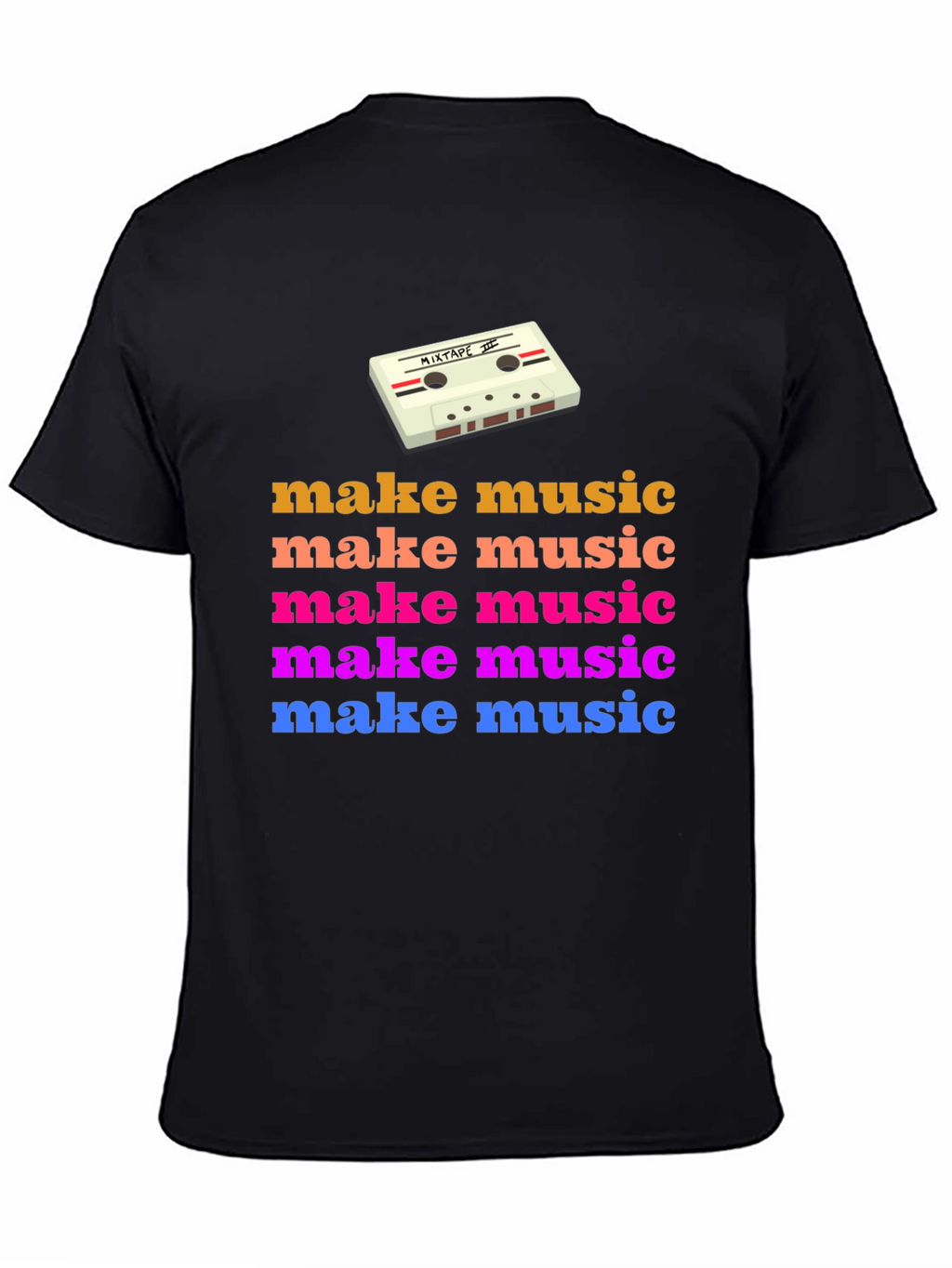 Retro Make Music Graphic Tee