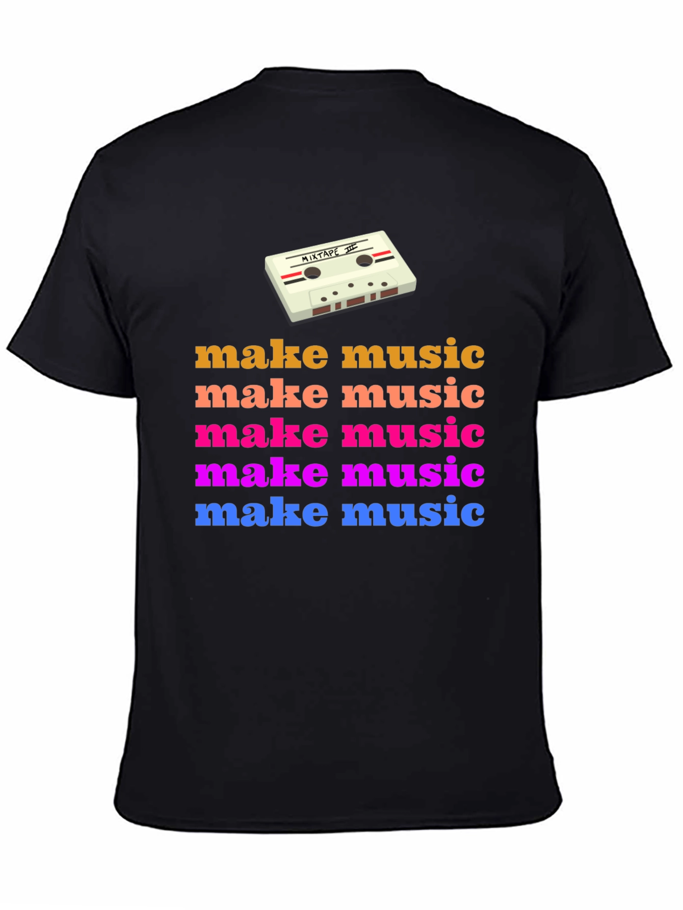 Retro Make Music Graphic Tee