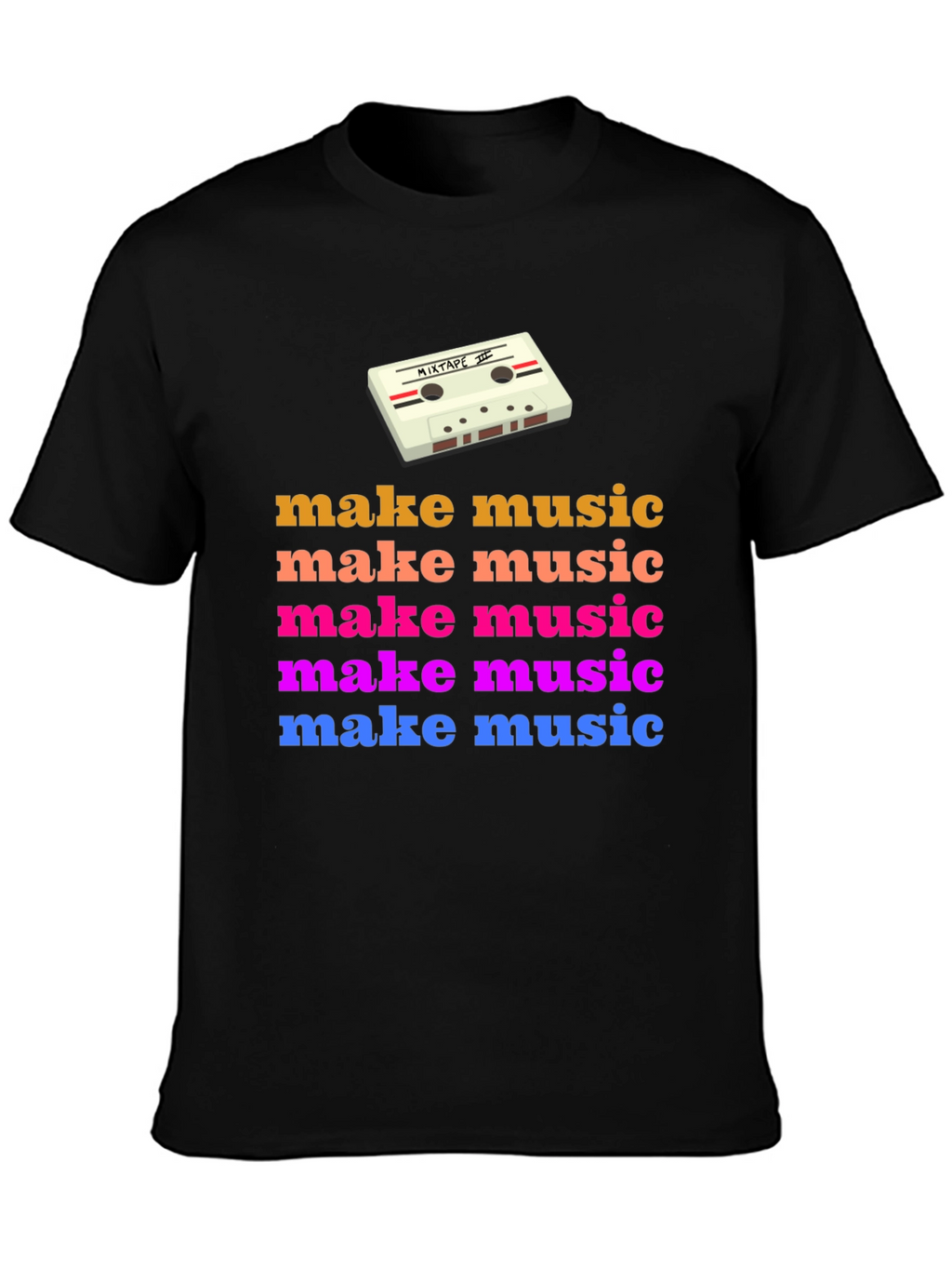 Retro Make Music Graphic Tee