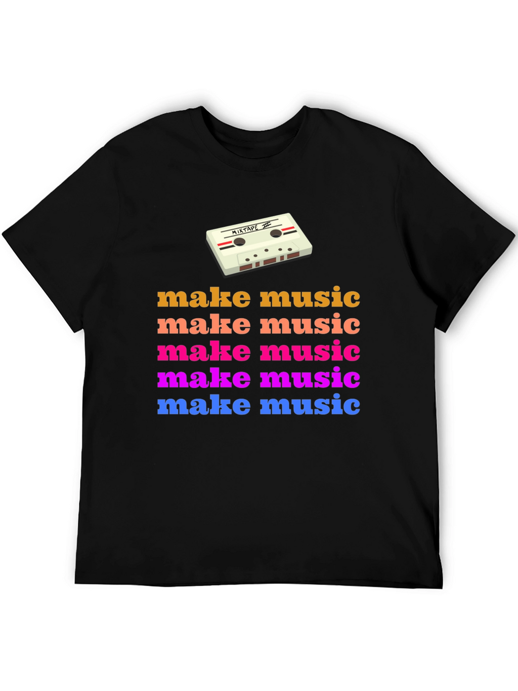Retro Make Music Graphic Tee