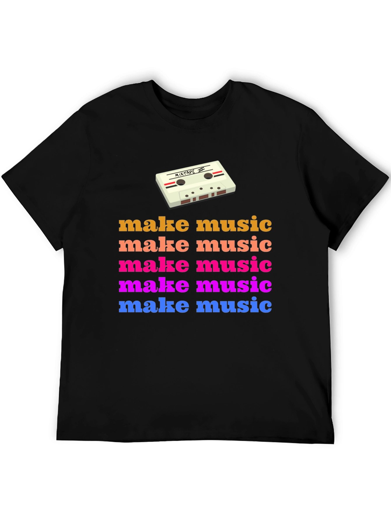Retro Make Music Graphic Tee