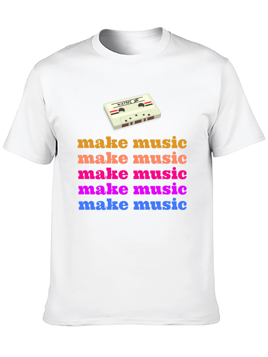 Retro Make Music Graphic Tee