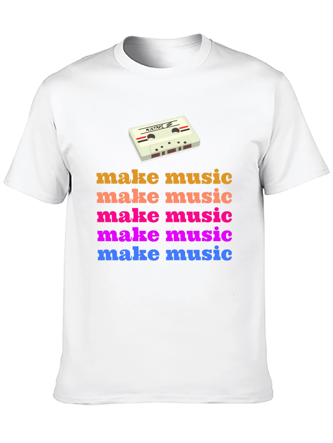 Retro Make Music Graphic Tee
