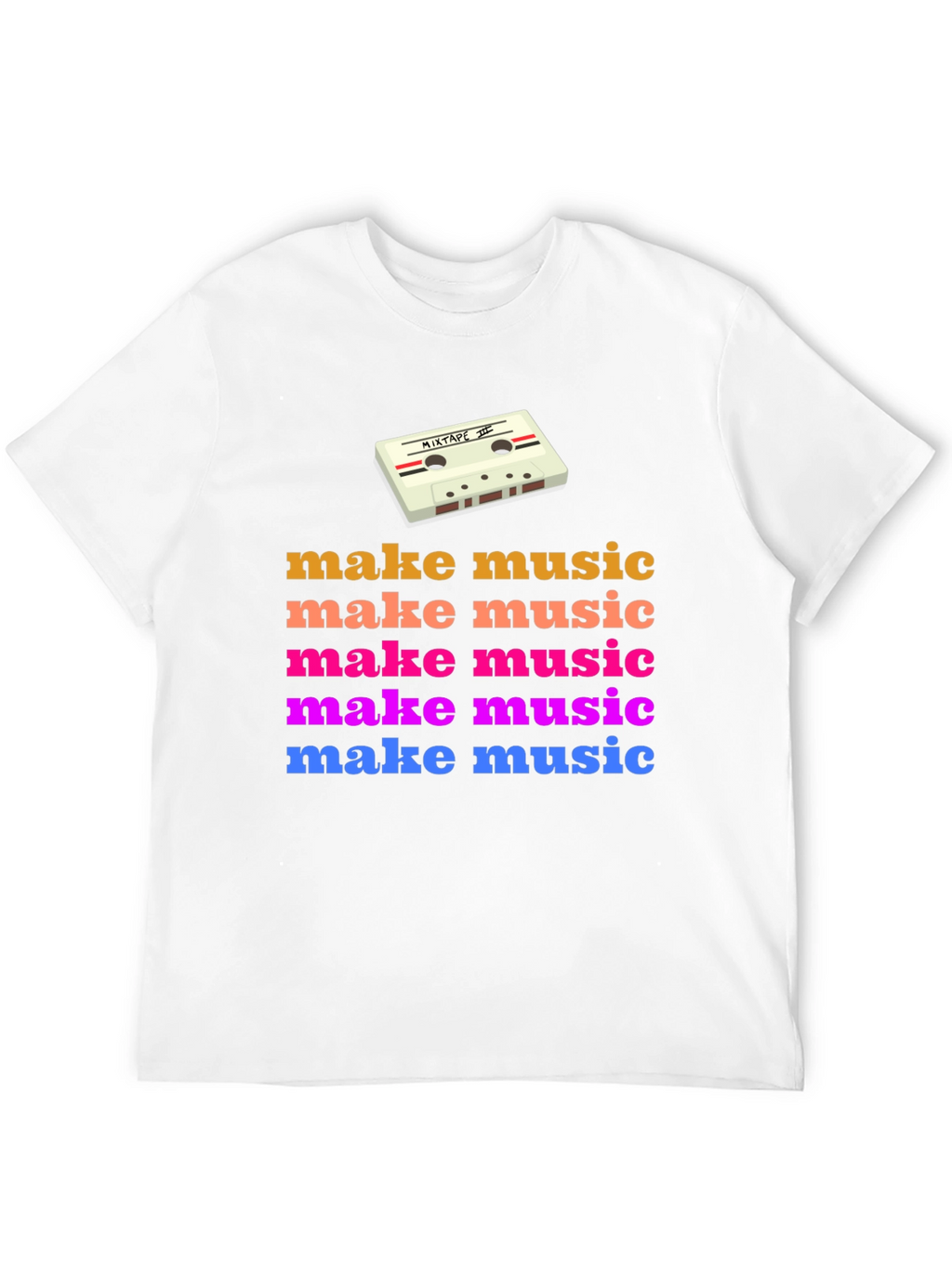 Retro Make Music Graphic Tee