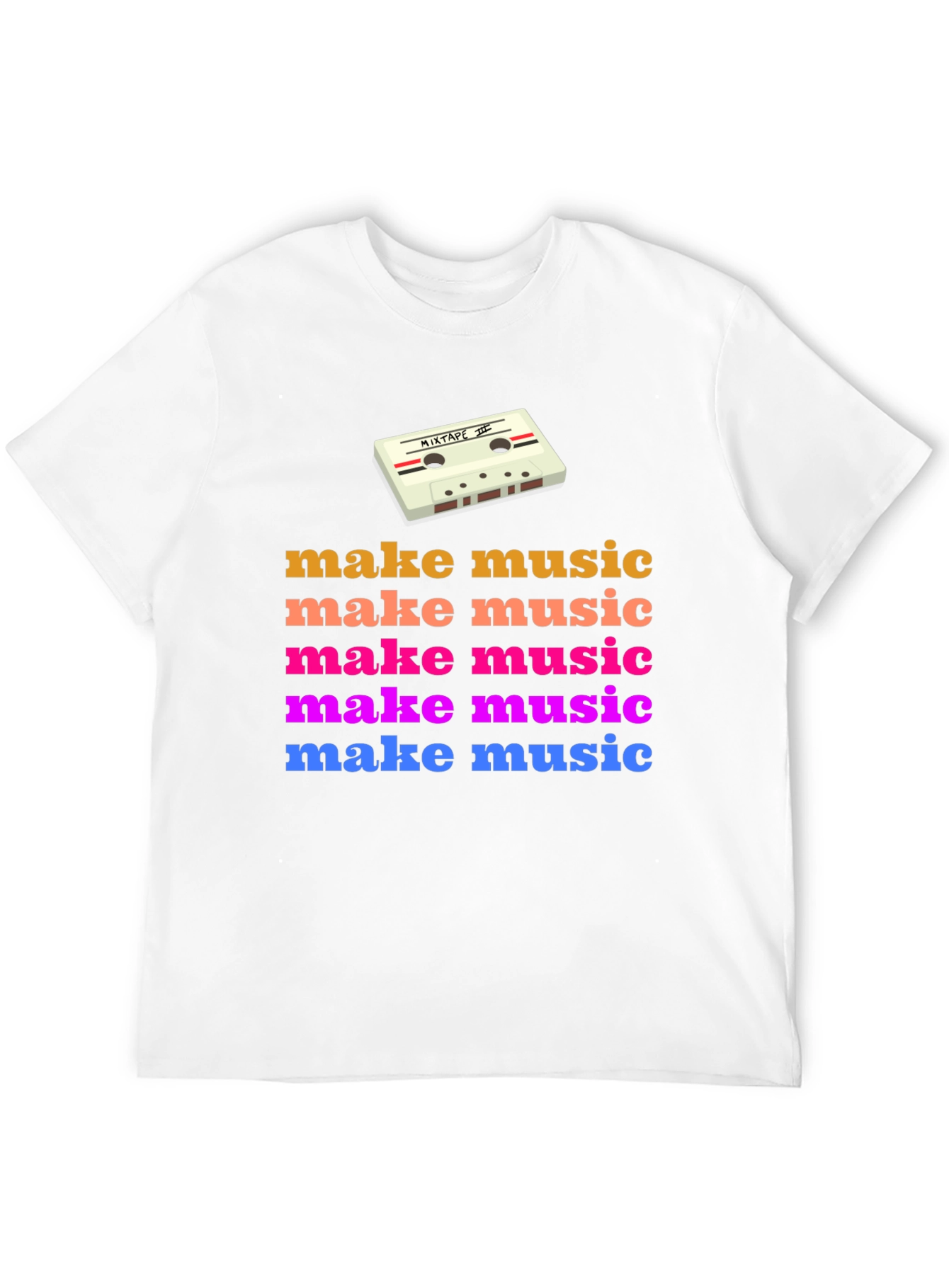 Retro Make Music Graphic Tee