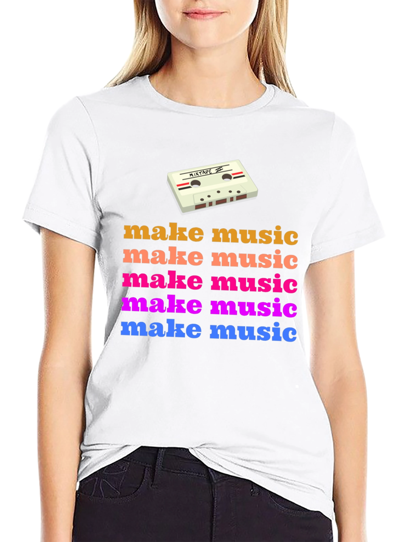 Retro Make Music Graphic Tee