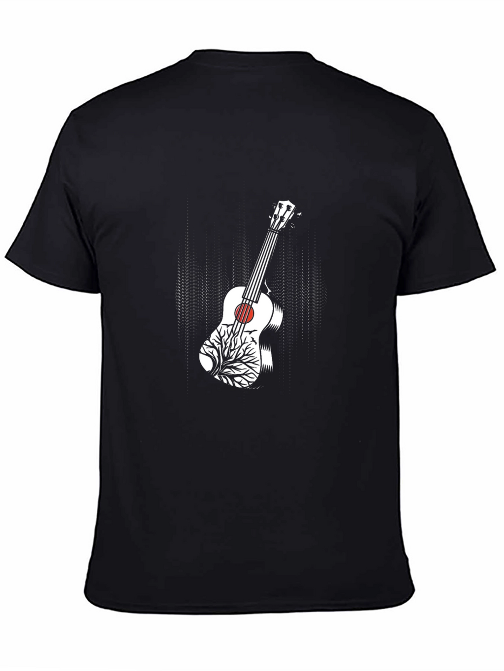 Guitar Tree Graphic T-Shirt - Black