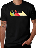 Relax And Be Free Graphic Tee - Retro Design