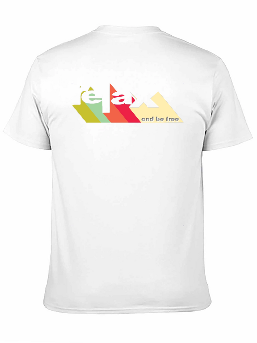 Relax And Be Free Graphic Tee - Retro Design