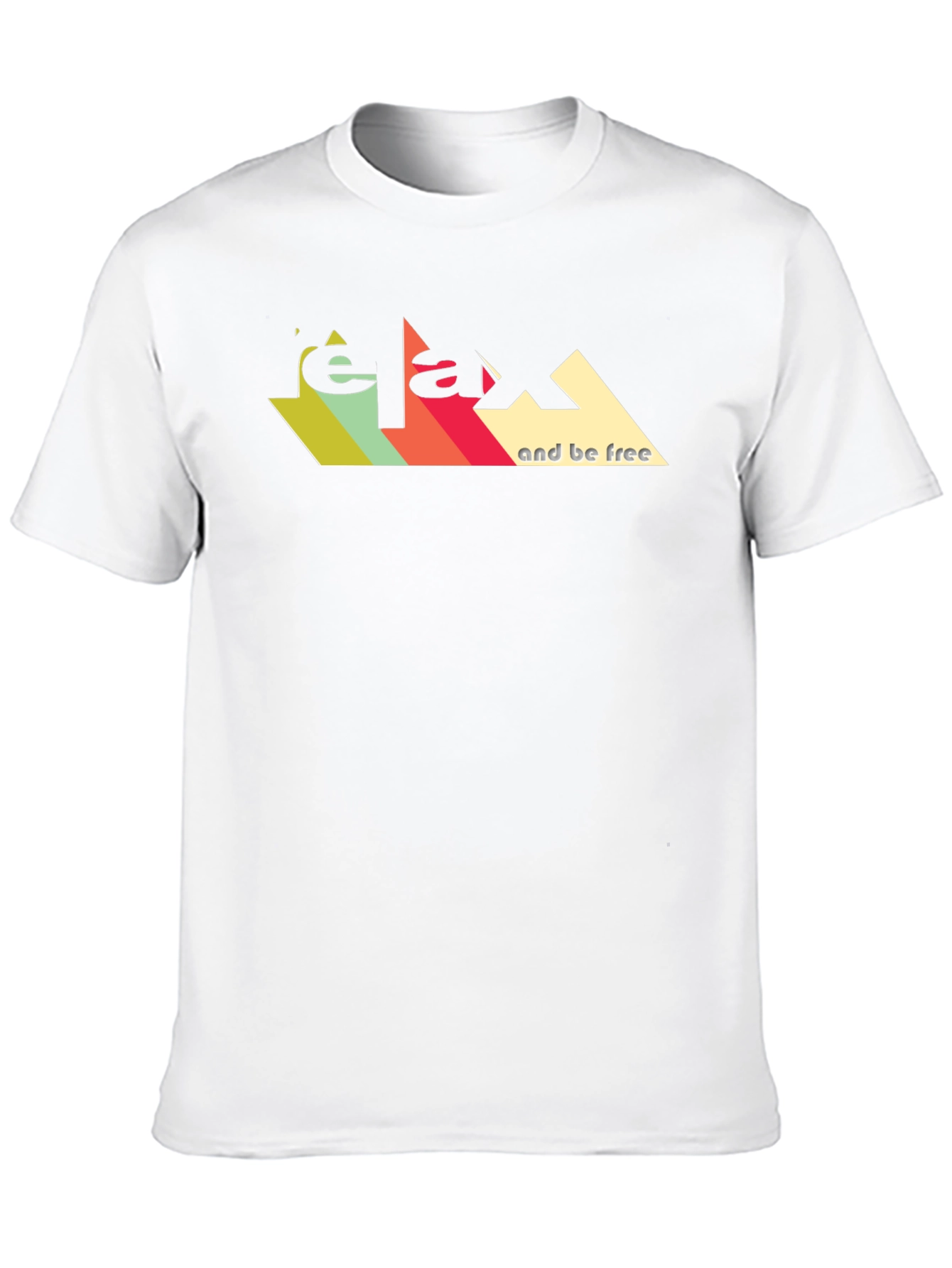 Relax And Be Free Graphic Tee - Retro Design